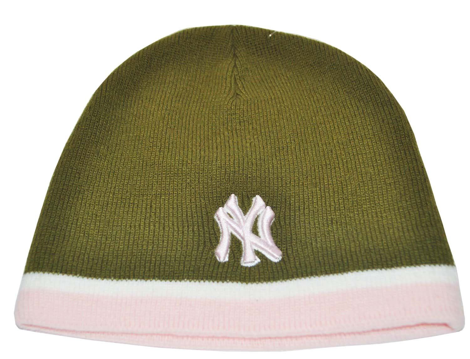 NY Yankees Dark Green Beanie Hat (BH3534)
