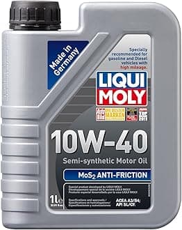 Liqui Moly (2042-12PK) MoS2 Anti-Friction 10W-40 Motor Oil - 1 Liter, (Pack of 12)