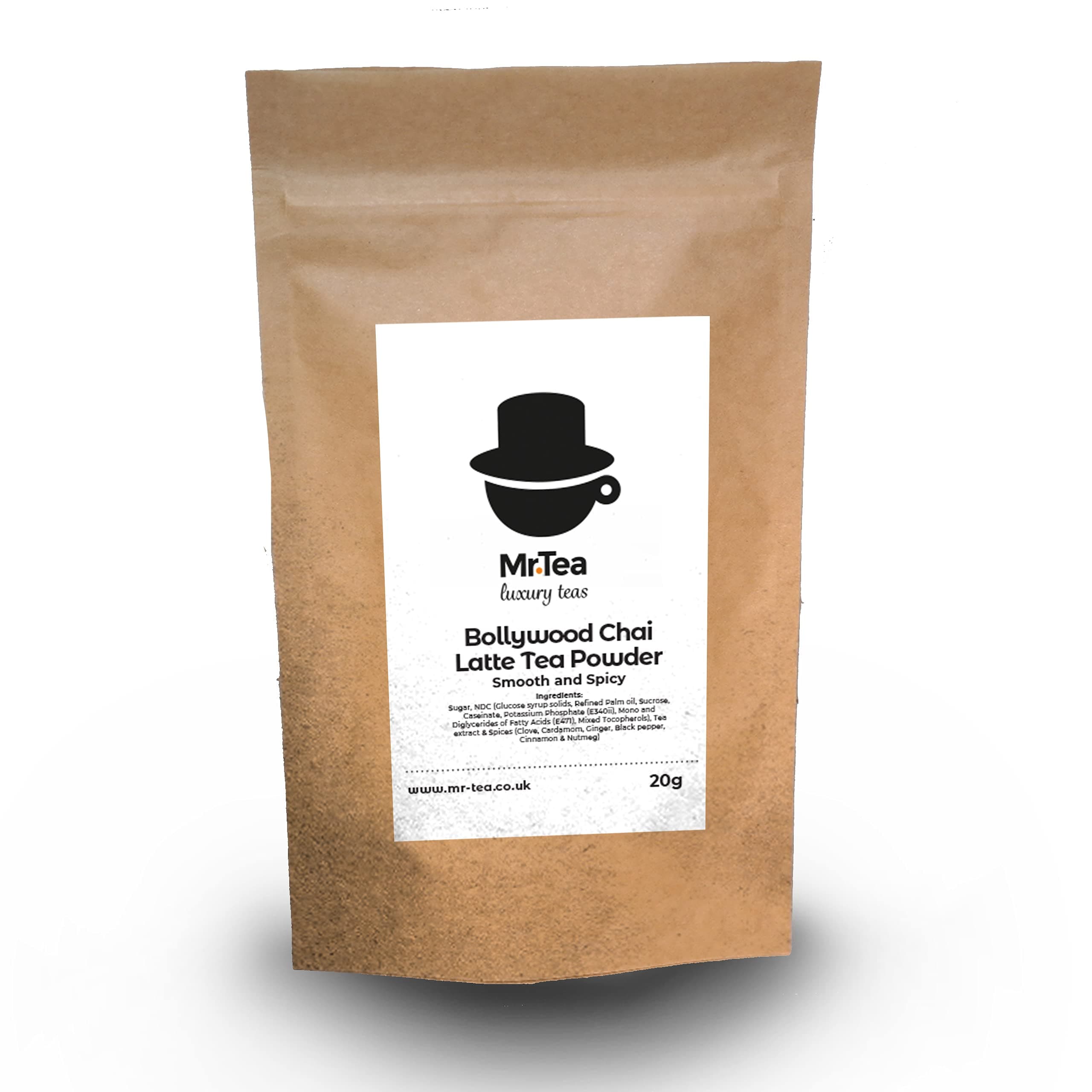 Bollywood Chai Latte Tea Powder ☕ Spiced Indian Chai Latte Powder - a Creamy and Authentic Chai Tea Latte Mix (Sample - 20g)