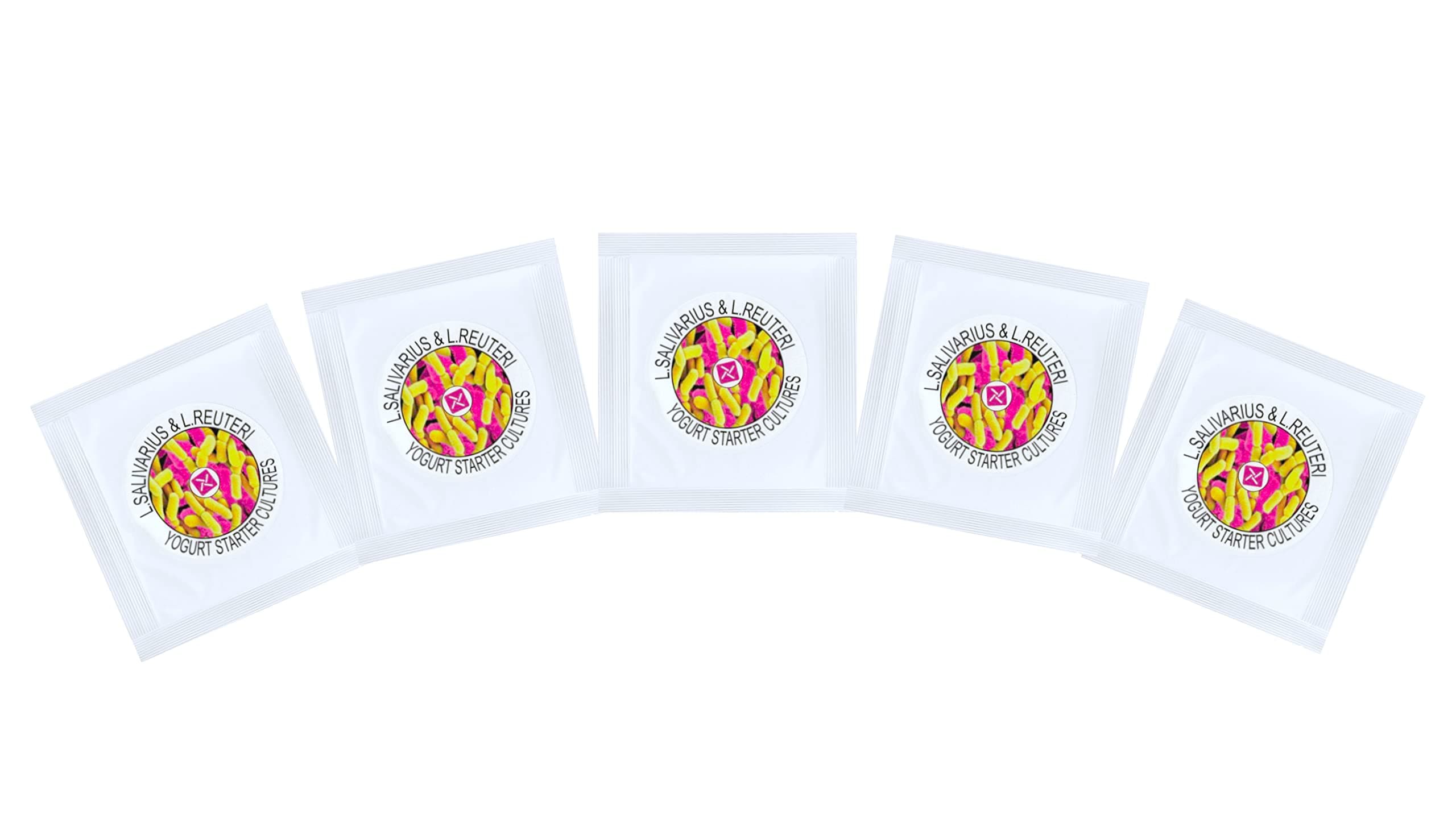 Starter Cultures for L.Salivarius and L. Reuteri Homemade Yogurt (Pack of 5 sachets)