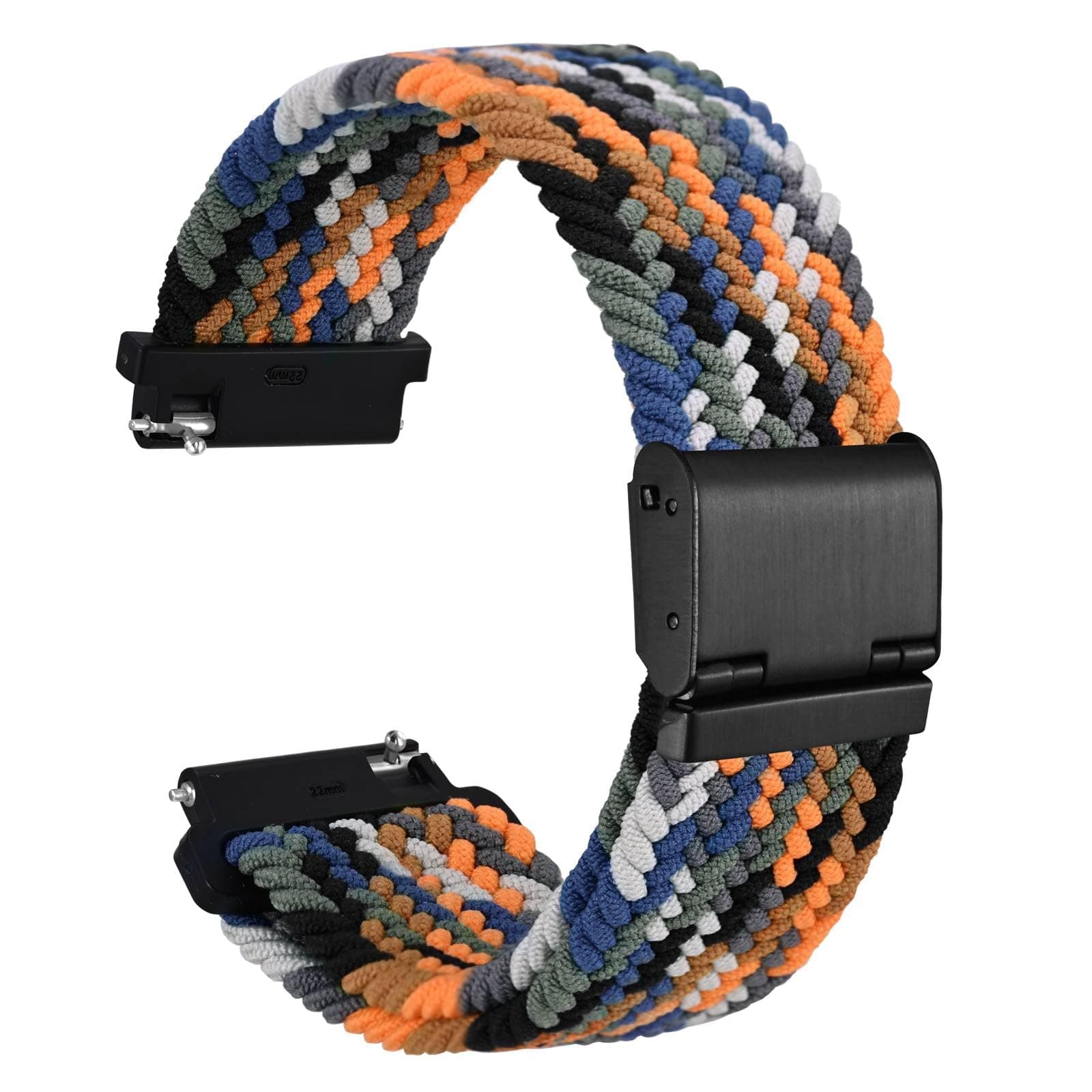 Braided Nylon Watch Straps with Adjustable Buckle, Woven Sport Loop for Men and Women, Band Width 16mm 18mm 19mm 20mm 21mm 22m 24mm