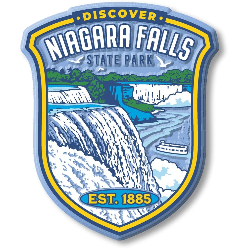 Niagara Falls State Park Magnet by Classic Magnets, 2.8" x 3.4", Collectible 3D Rubber Vintage-Style Souvenirs and Gifts Made in The USA