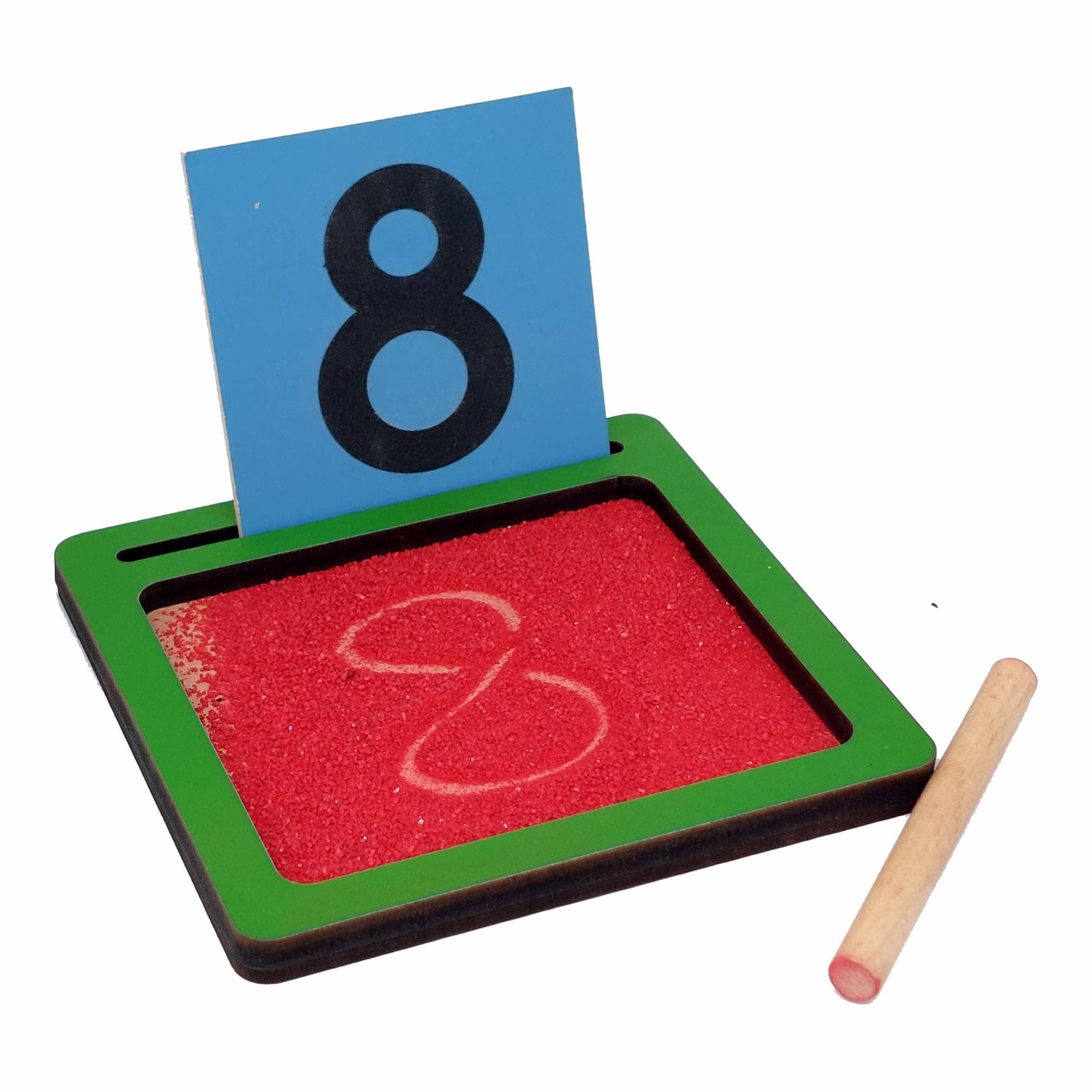 Tantrums Coloured Sandpaper Numbers with Tray | Montessori Early Learning Educational Toy for Kids | Tactile Number Tracing Puzzle for Fine Motor Skills, Pre-Writing Practice & Concentration Development