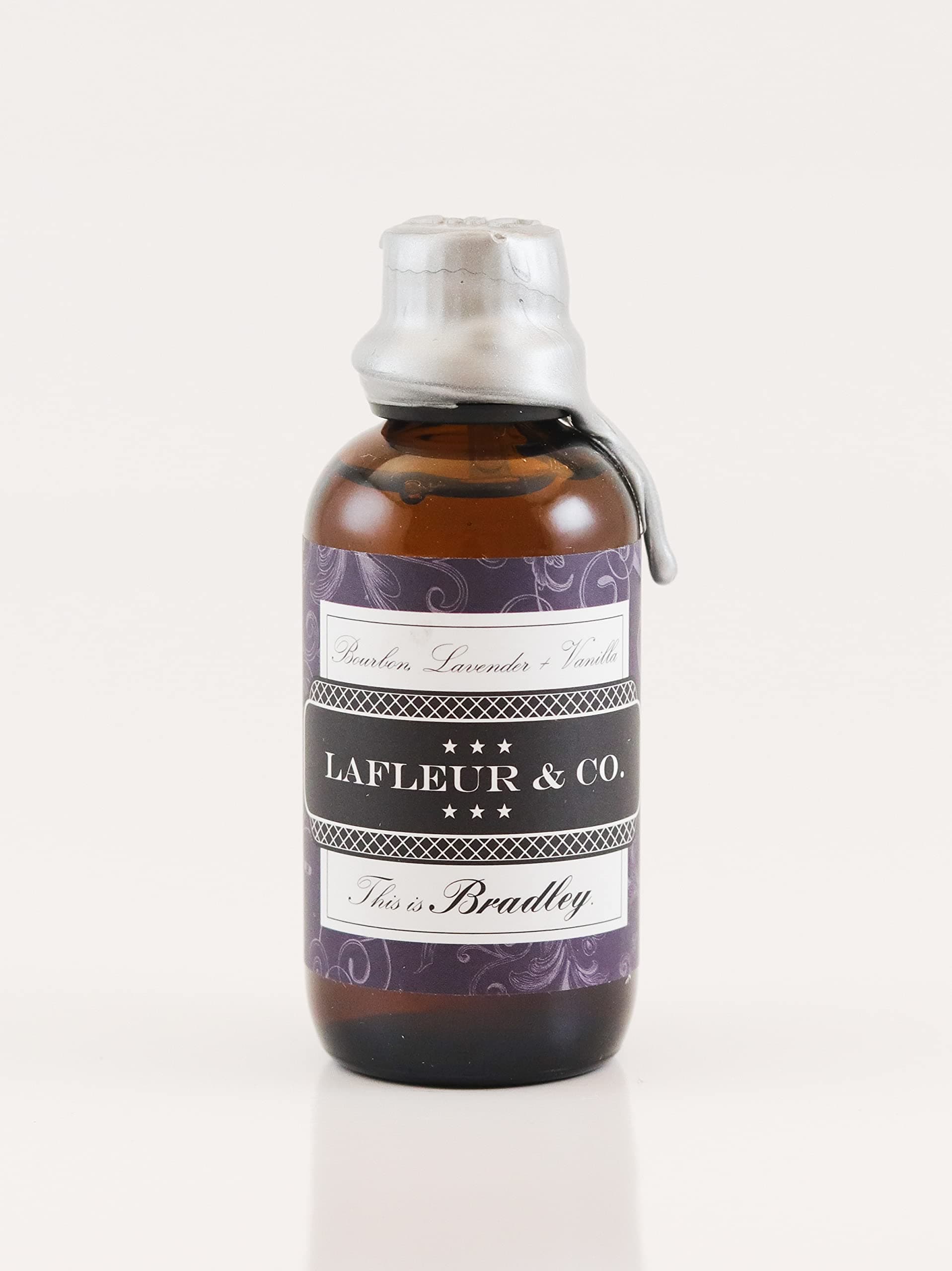 LaFleur & Co. Beard Oil The Bradley (Bourbon Lavender Vanilla) - 2 fl oz subtle memorable scent, Superior beard and skin conditioning Vitamin E Aloe Vera, No Alcohol or Parabens Preservatives