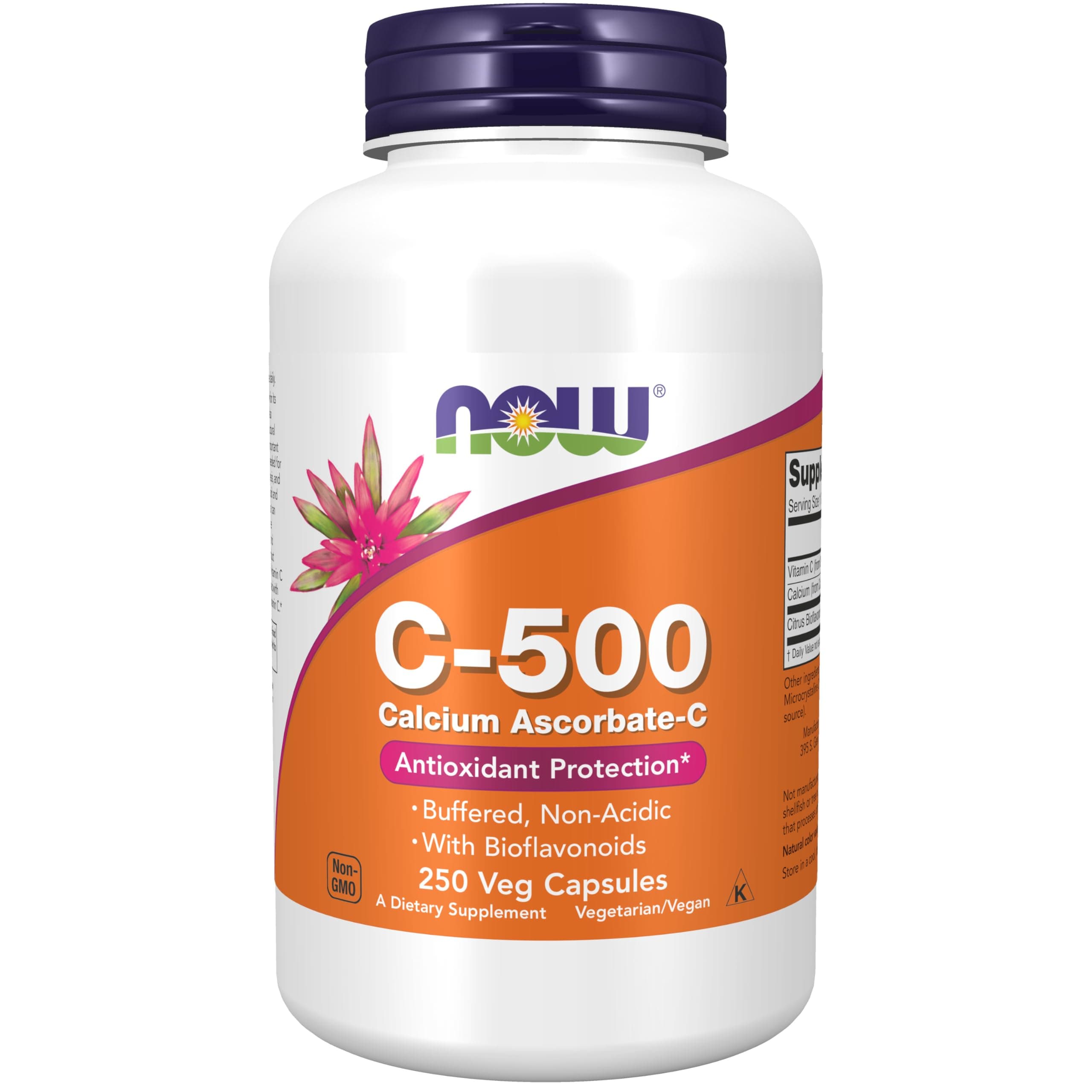 Supplements, Vitamin C-500 Calcium Ascorbate, Antioxidant Protection*, 250 Veg Capsules