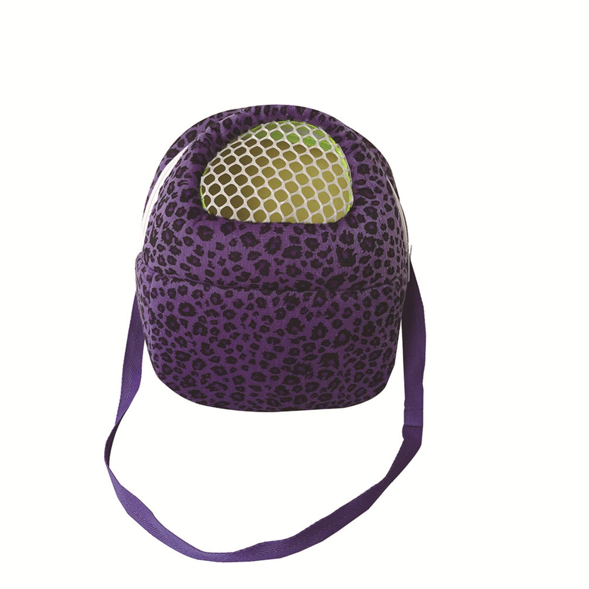 Leeotia Small Pet Carrier Bag Animal Outgoing Bag with Shoulder Strap Portable Travel Handbag Backpack for Hedgehog Hamster Mouse Rat Sugar Glider Squirrel Chinchilla Rabbit (Medium, Purple)