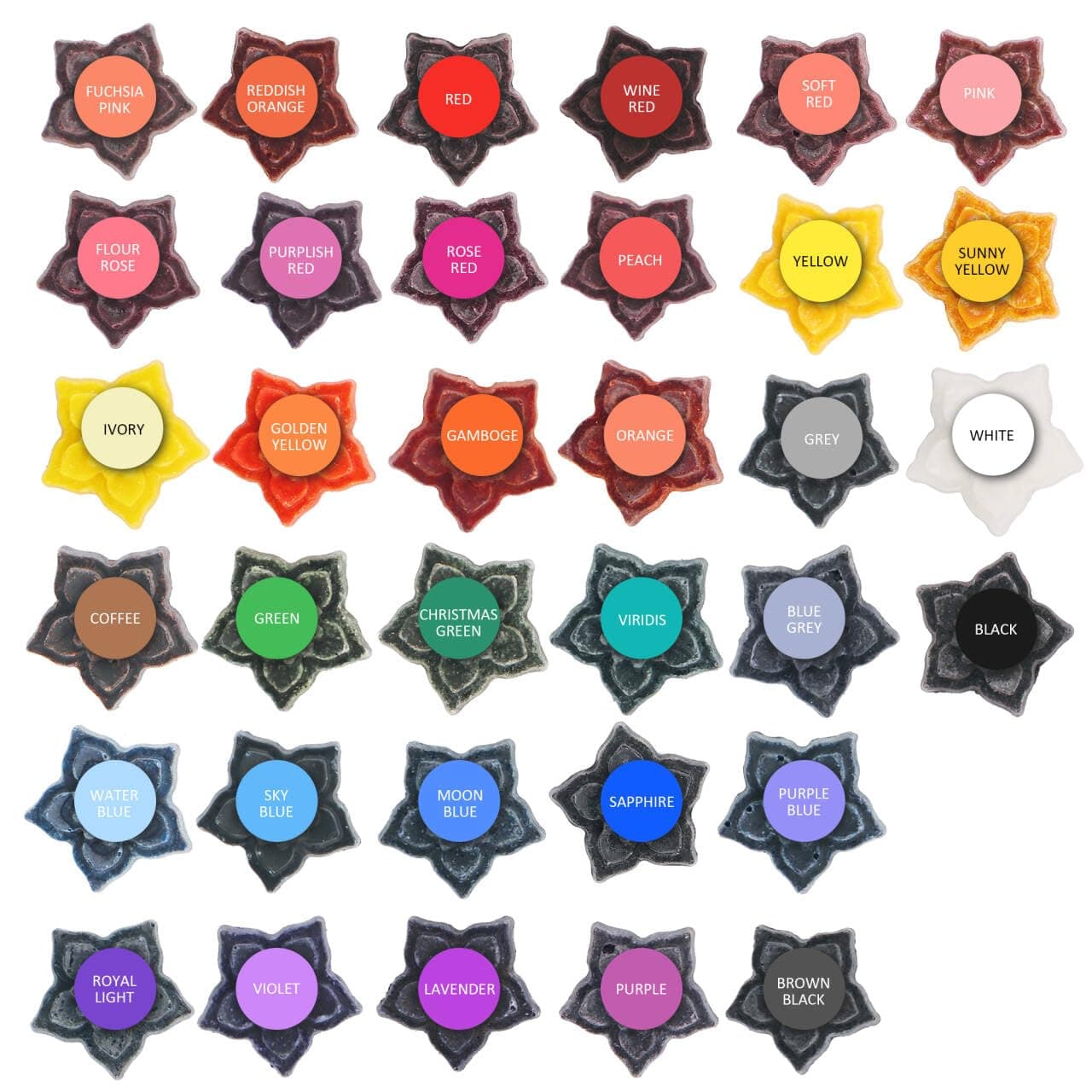 KYONANO DIY Candle Dye for 67 lb of Wax, 34 Colors, Vegetable Candle Wax Dye for Candle Making, Candle Color Dye for Soy Wax & More, High Safety, Easy-Cleaning & Portable