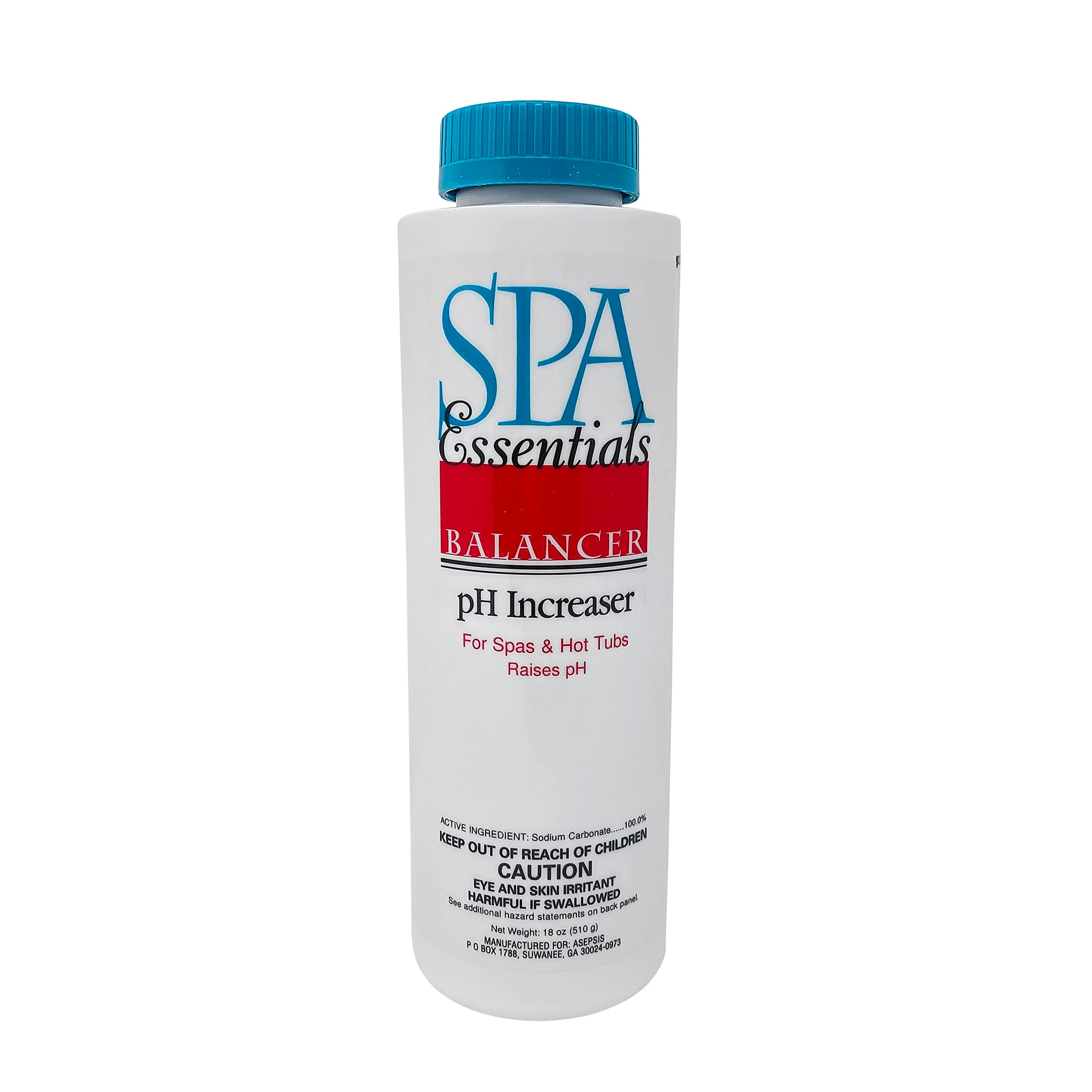 Spa Essentials 32518000 pH Increaser Granules for Spas and Hot Tubs, 18-Ounce