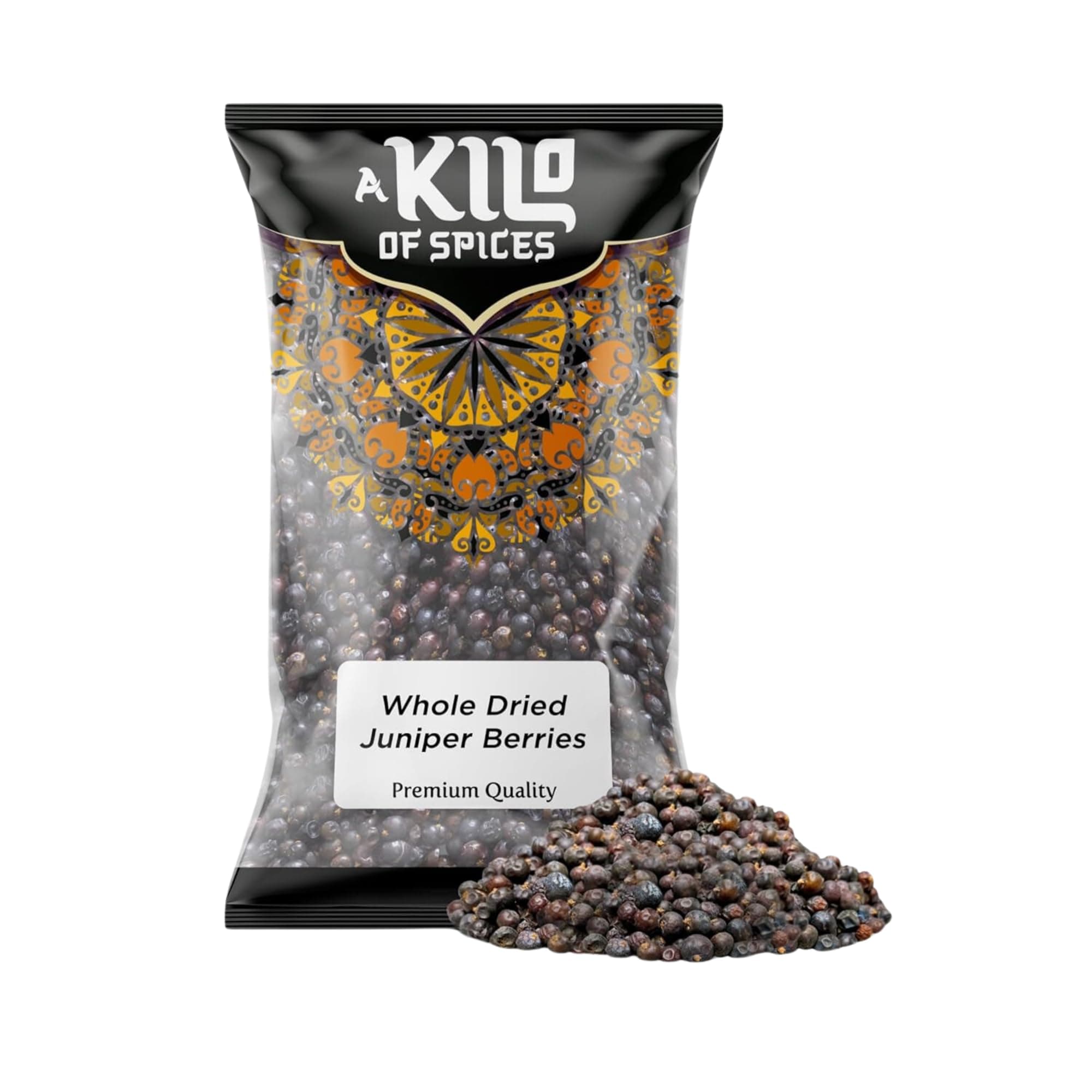 A Kilo of Spices | Premium Juniper Berries Dried 1 Kg | Spice for Cooking, Baking, Herbal Remedies & Natural Health Benefits | Aromatic Flavour for Meats, Sauces & Gourmet Dishes