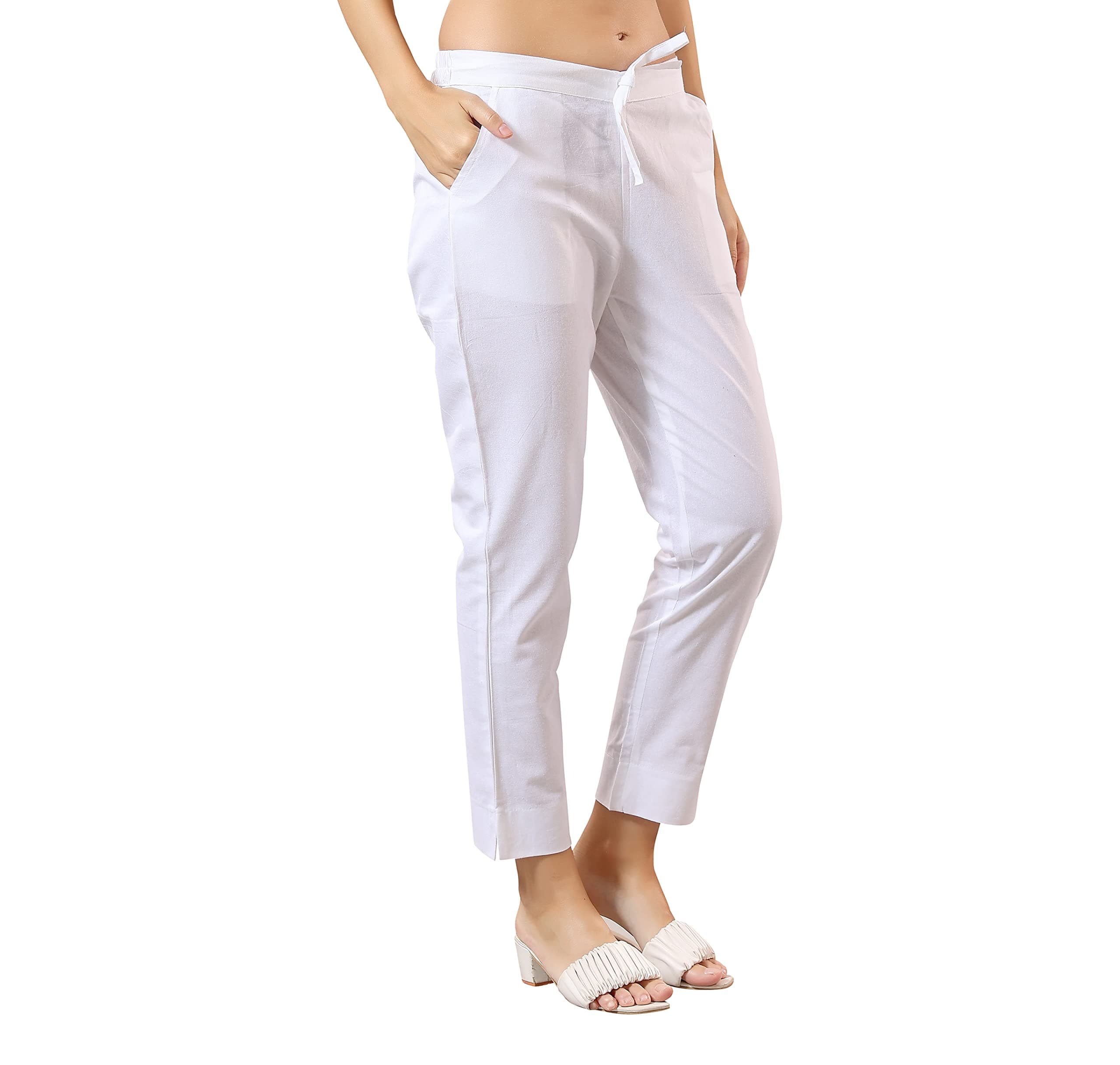 TRASA Ultra Soft Cotton Regular and Plus 8 Colour Cotton Pants for Womens and Girls - Available Sizes : M,L,XL,2XL,3XL,4XL,5XL