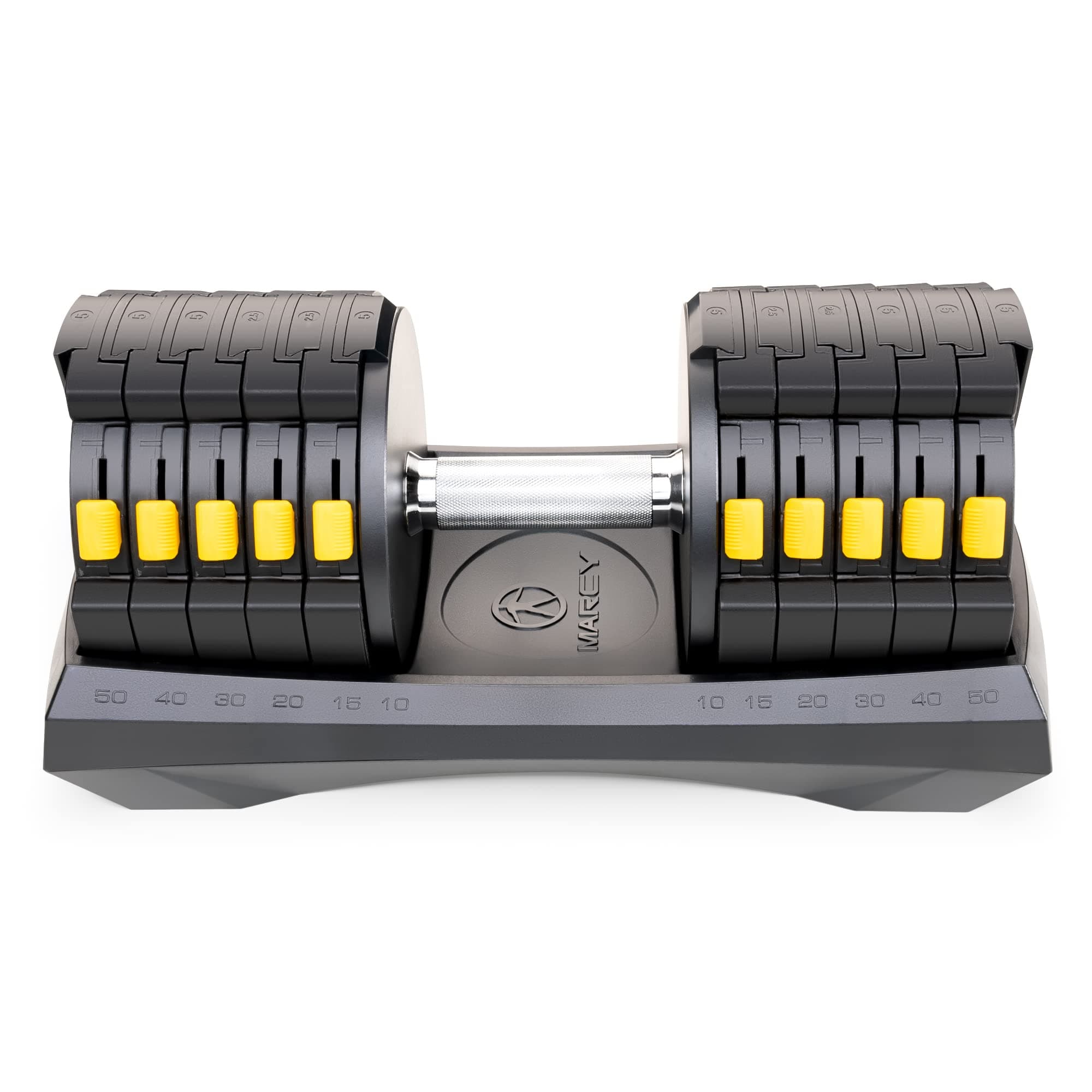 Adjustable Dumbbell System – 6-in-1 Free Weights for Home Gym, 50 lbs Single or 100 lbs Pair Options for Strength Training