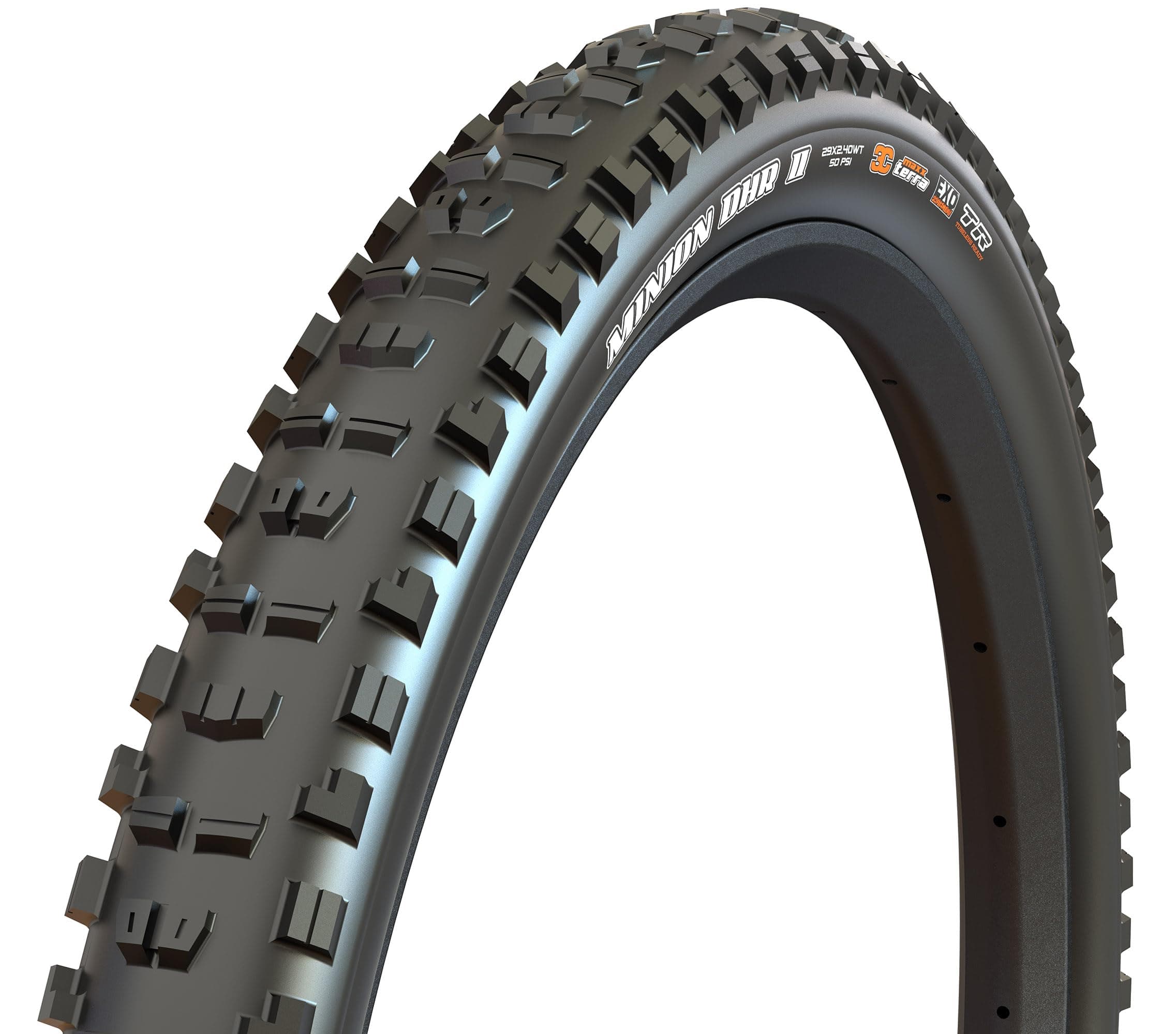 Minion DHR II - 3C MaxxTerra DH, EXO+, DD, EXO - E50 Rating, Tubeless | Excellent Braking and Cornering Traction in Steep Terrain