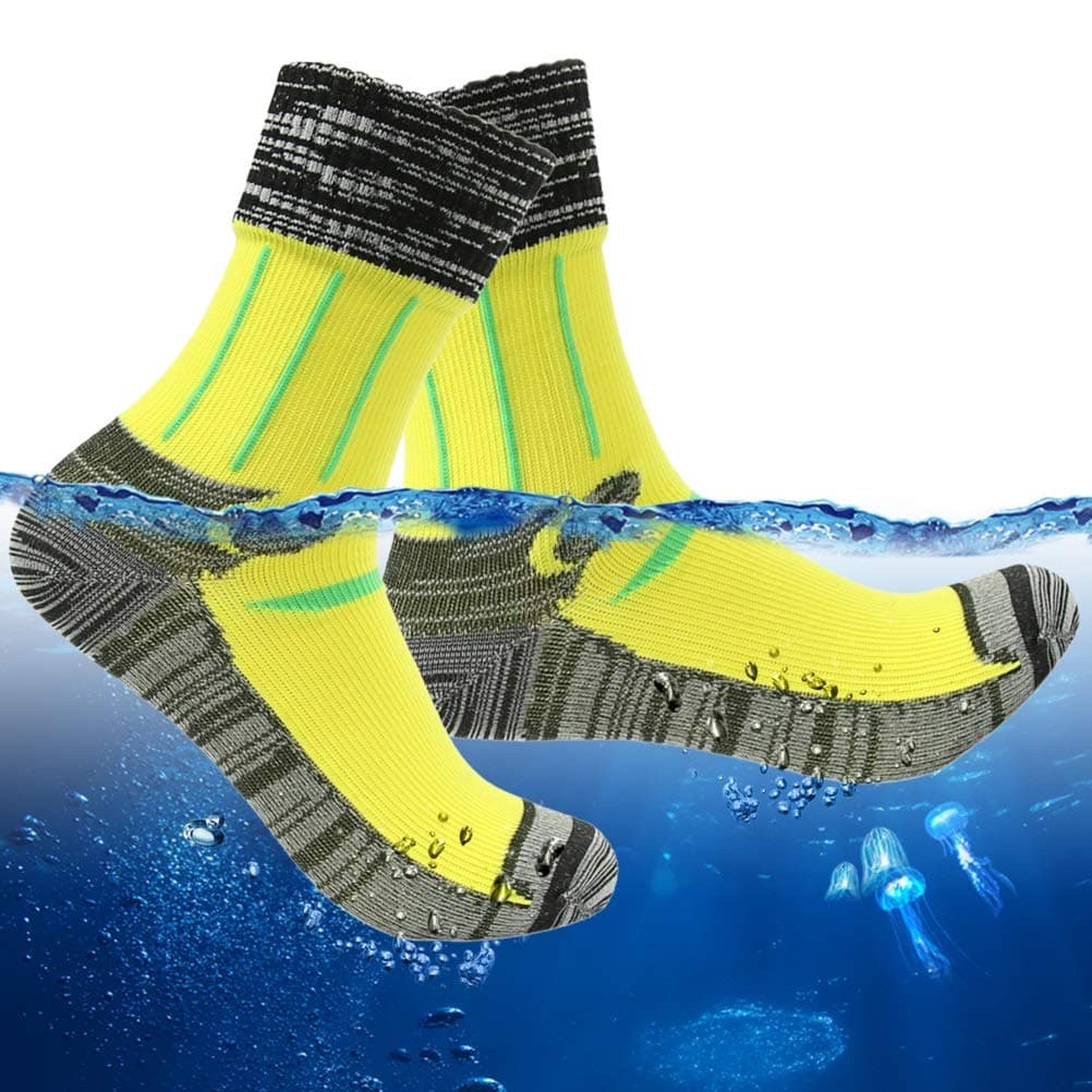 RANDY SUN Waterproof Socks, Unisex Hiking Wading Trail Running Kayaking Crew Socks