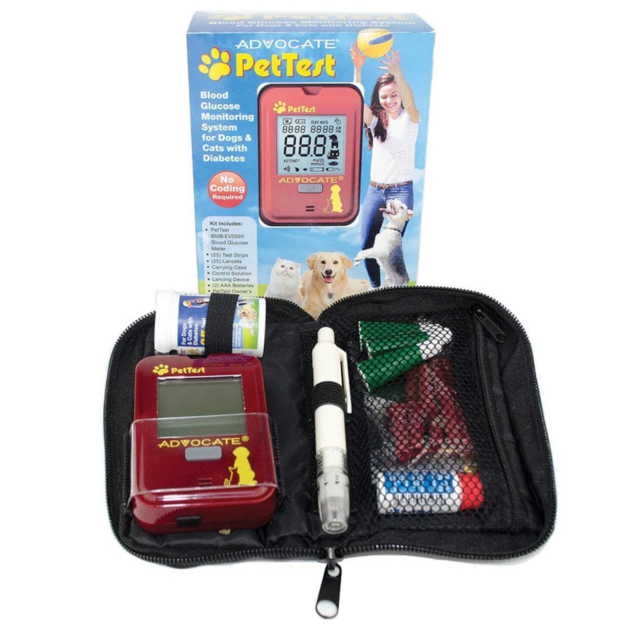 Advocate Blood Kit PetTest - Pet Glucose Monitoring System