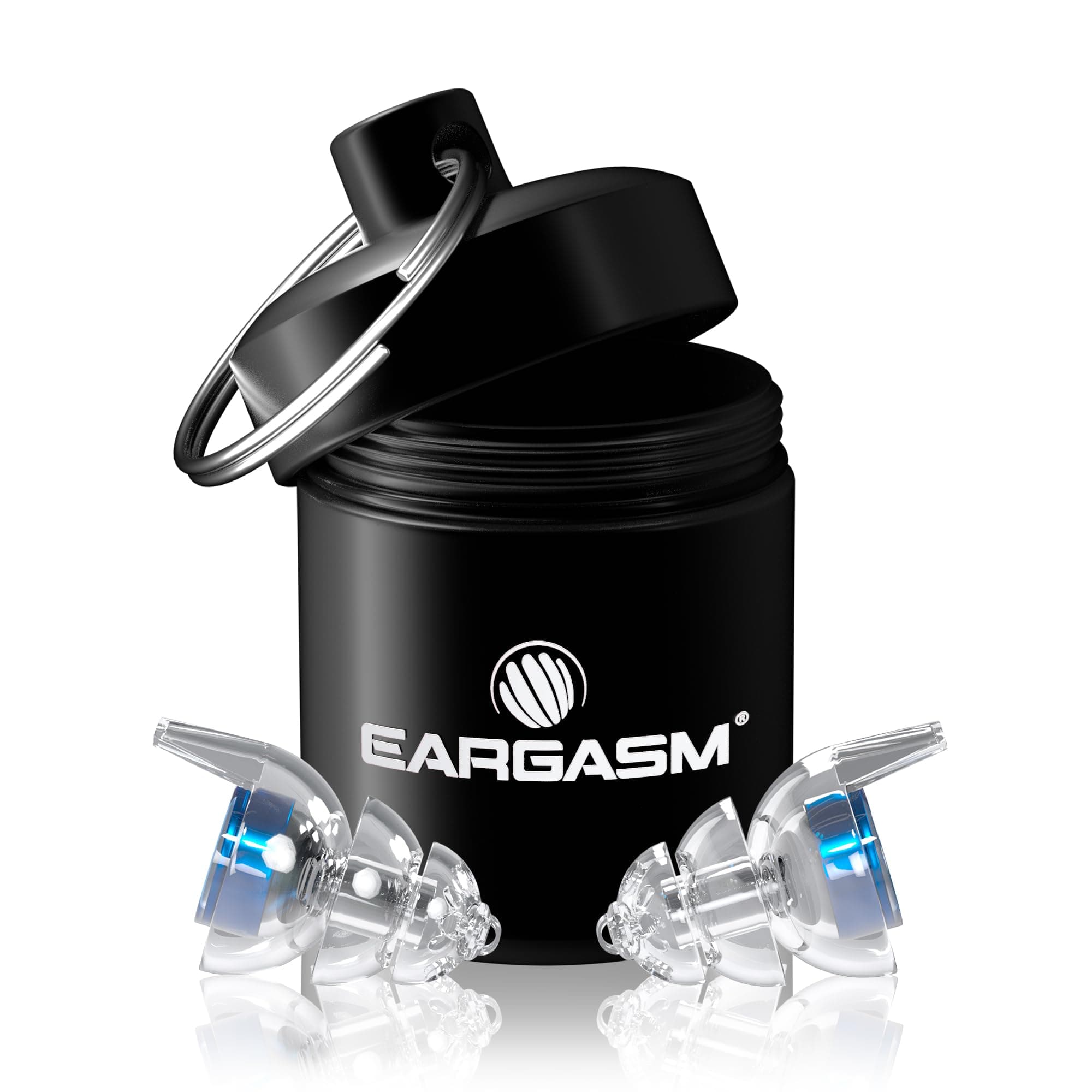 Eargasm Smaller Ears Blue Earplugs for Concerts, Festivals, Musicians, Night-Life, Motorcycle Hearing Protection - Reusable Ear Plugs for Small Ear Canals, High Fidelity Noise Reduction up to 21 dB