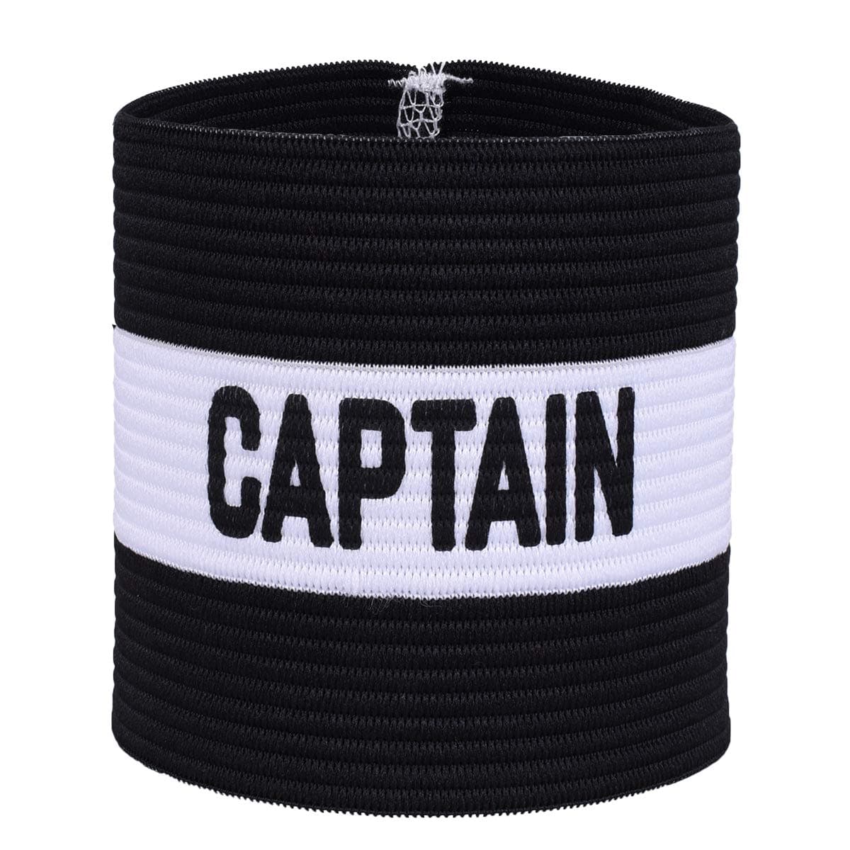 VerteLifeClassic Captain's Armband for Football Training, Adult & Youths Elastic Sports Arm Band Captain Armbands - Black