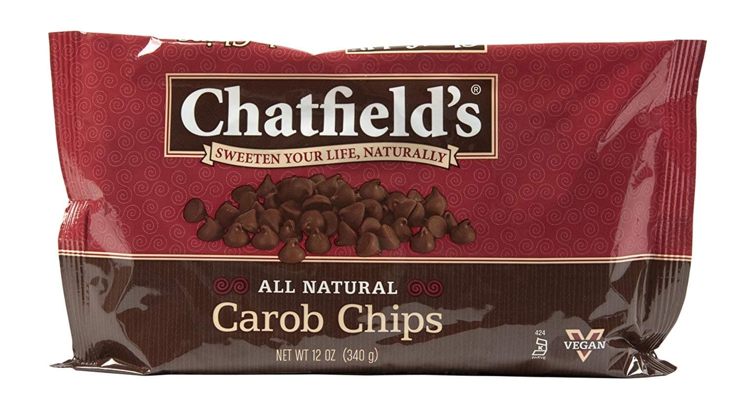 Chatfield's Carob Chips 12oz - PACK OF 2