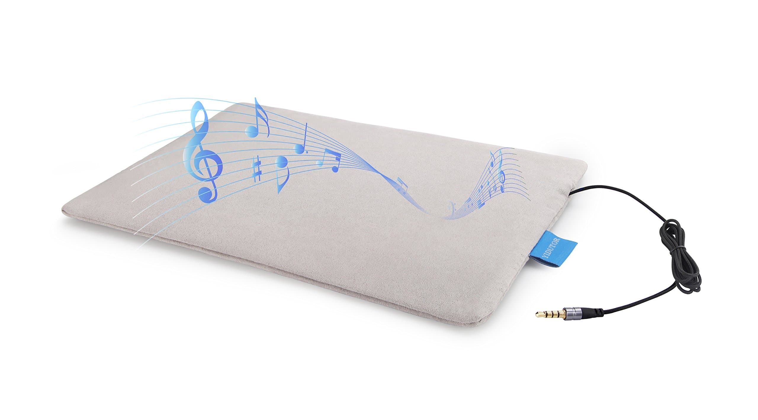 Smart Pillow Mat Ultra-Thin Pillow Speaker/Homemade Sleep Aid Music/Sleep Monitoring Tracker and Intelligent Alarm Clock/Bed Linings Pillow Headrest Audio Players/Free APP