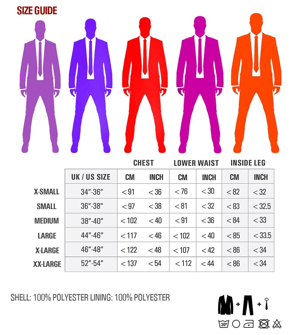 White Playing Card Stag Suit (38" - 40" Chest)