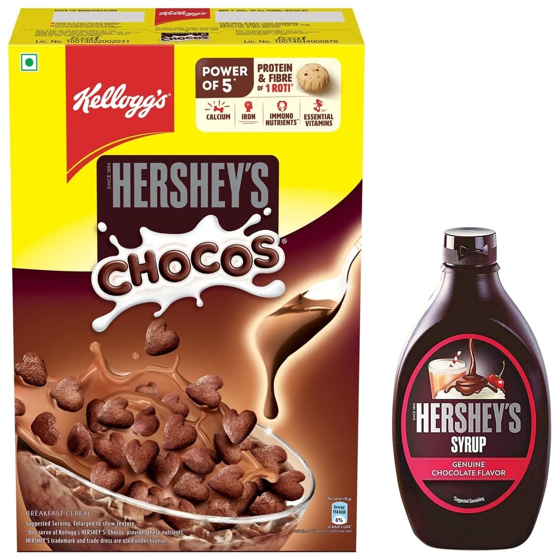 Hershey's Chocolate Syrup & Chocos Combo - 1 Count