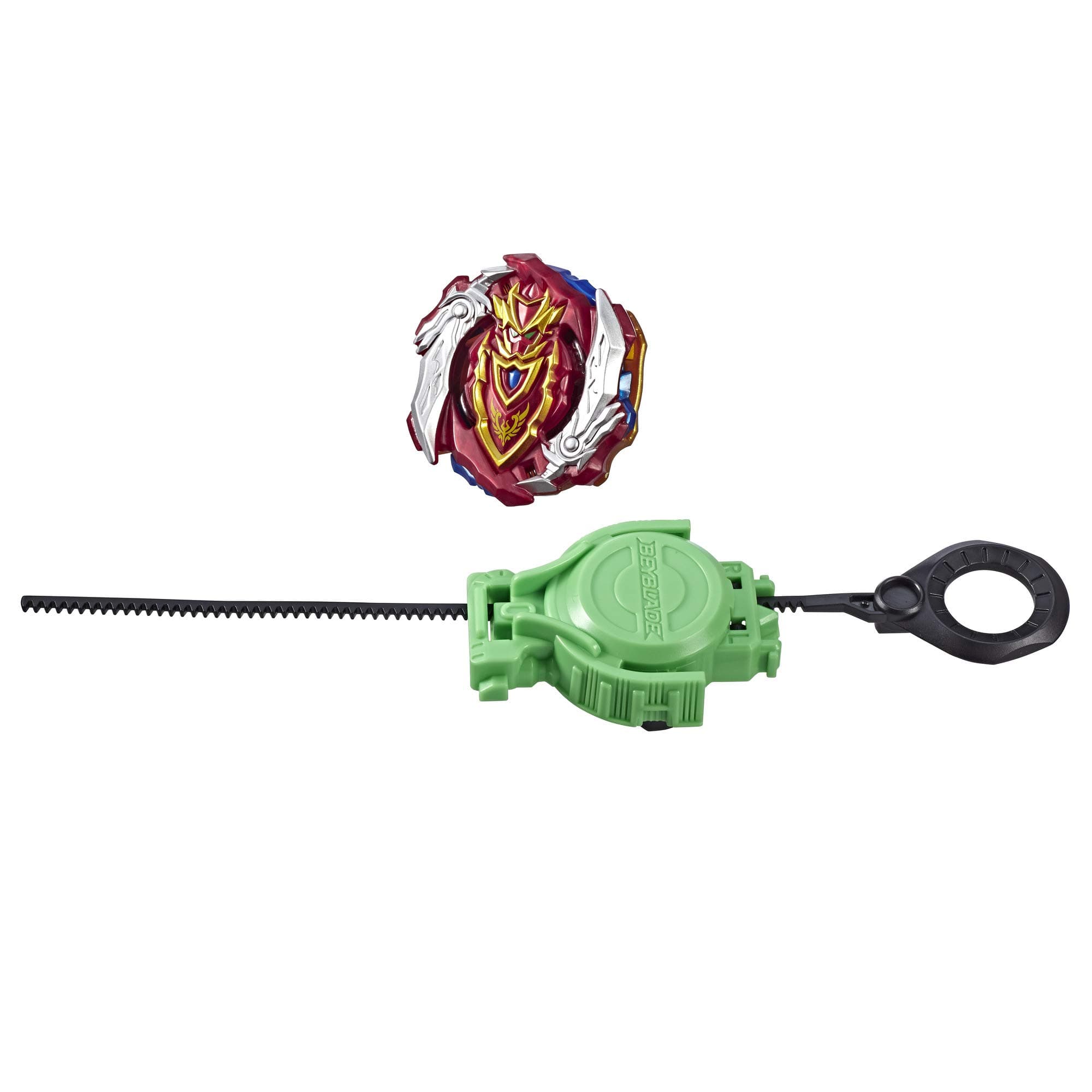 Burst Turbo Slingshock Turbo Achilles A4 Starter Pack - Battling Top and Right/Left-Spin Launcher, Age 8+