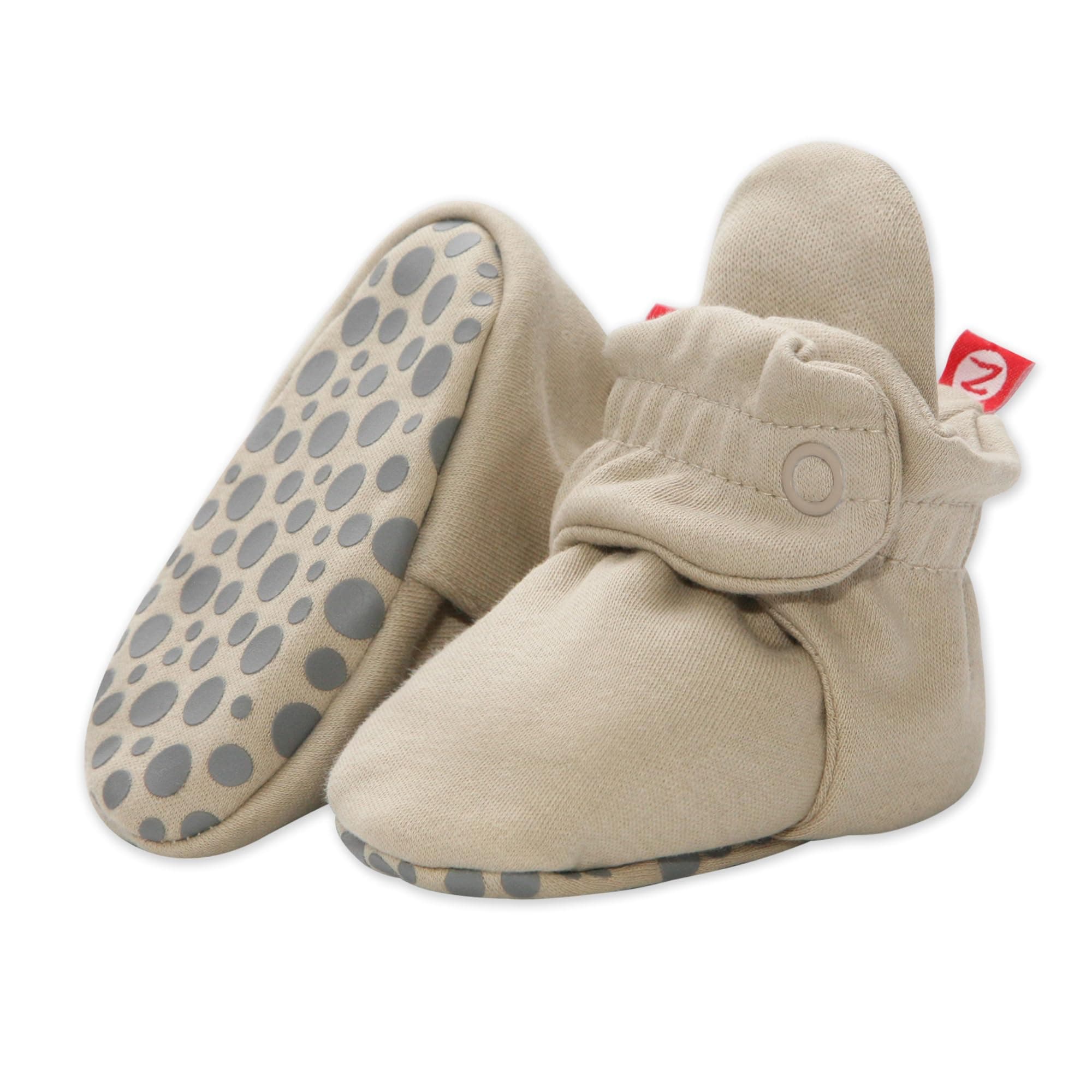 Zutano Unisex Organic Cotton Baby Booties With Gripper Soles