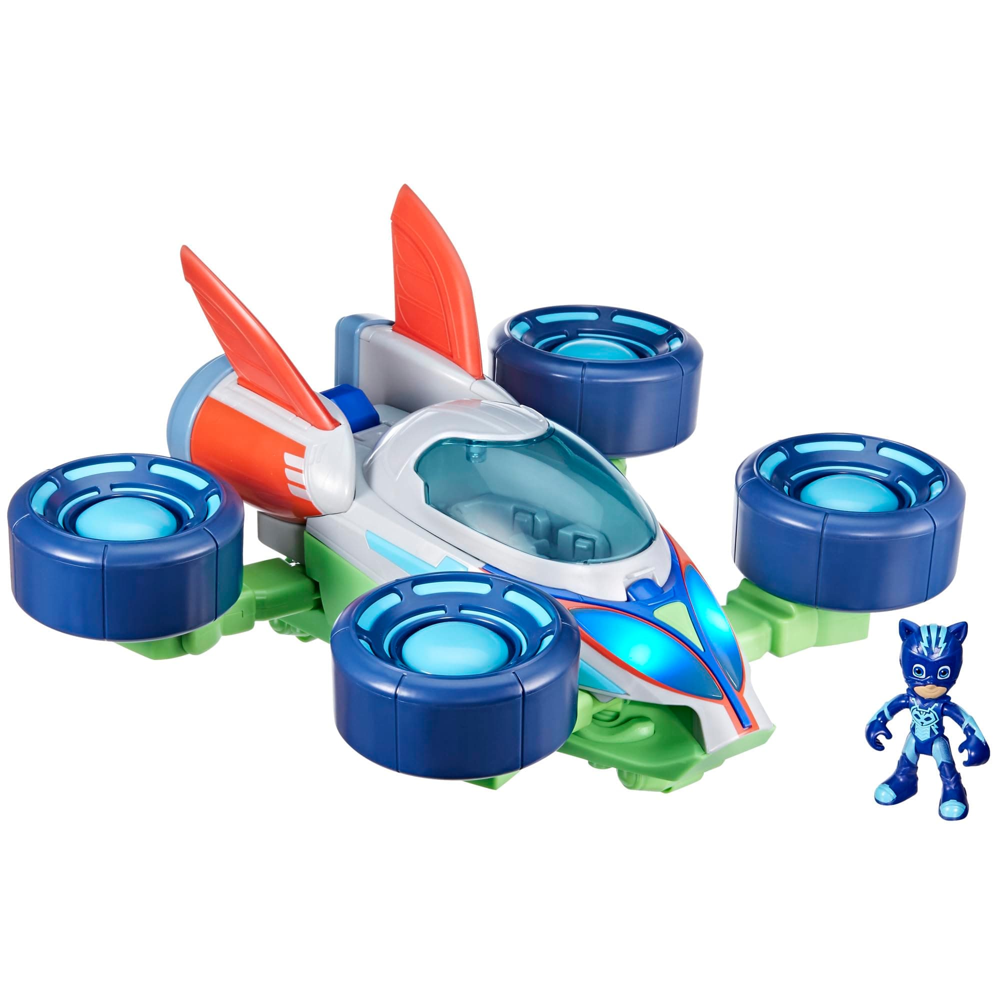 PJ Masks Power Heroes PJ Explorider, Converting Vehicle with 3 Modes, Lights & Sounds, PJ Masks Toys for Boys and Girls 3 Years and Up, Preschool Toys