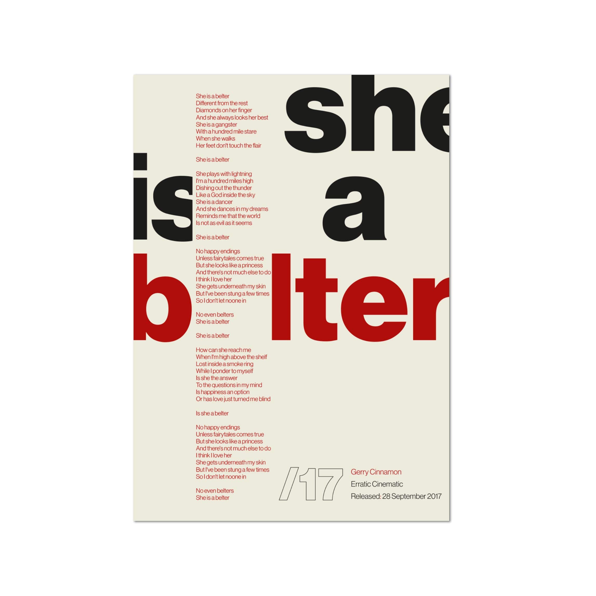 Dibbs Clothing Gerry Cinnamon Poster A4 Art Print Canvas Portrait Archival Picture Wall Art CIN1902