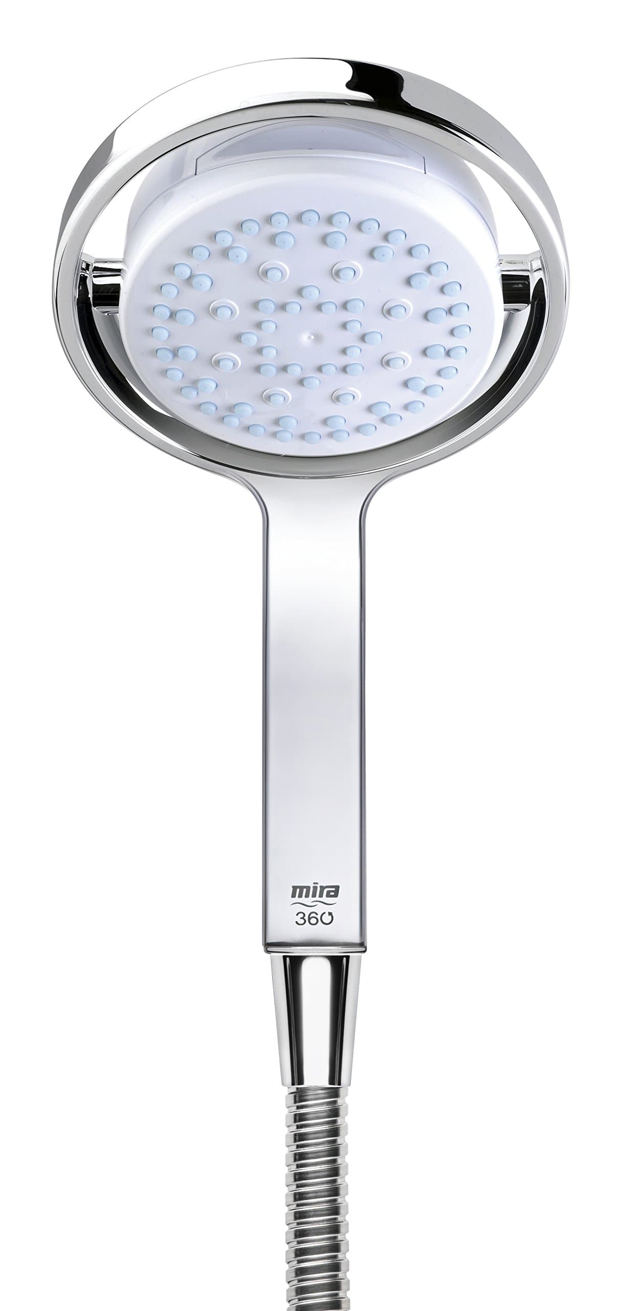 Showers 360 Shower Head Handheld Shower Head 4 Spray Shower Head White/Chrome 2.1688.001