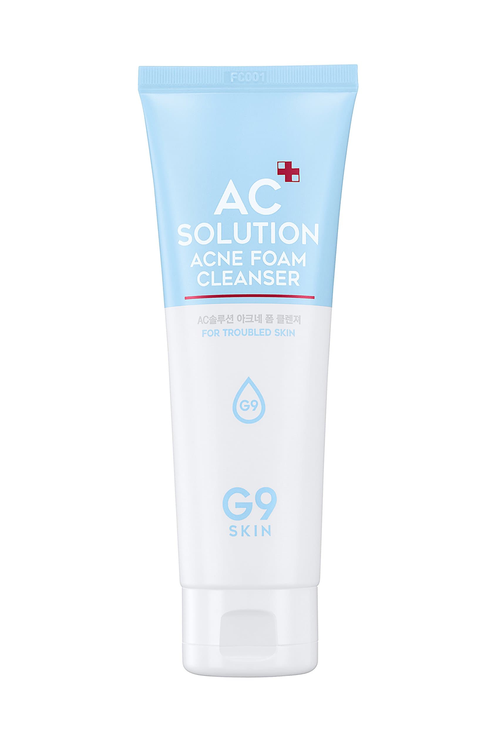 [G9SKIN] AC Solution ACNE foam cleanser