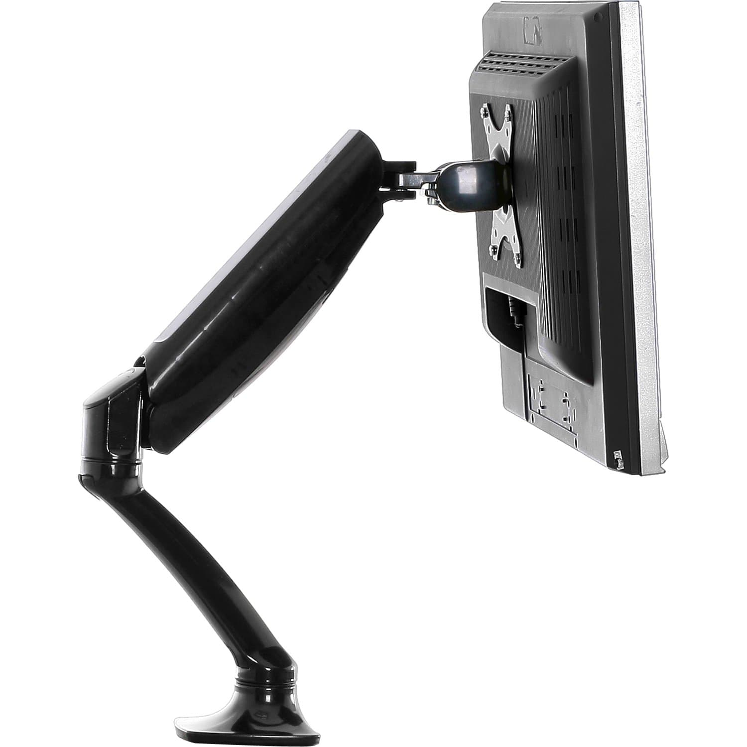 V7 DS2GSA-2N Full Motion Gas Spring Mount - For Desktop fits Displays from 10" to 24" (Vesa 100x100,75x75, up to 5.00 kgs)