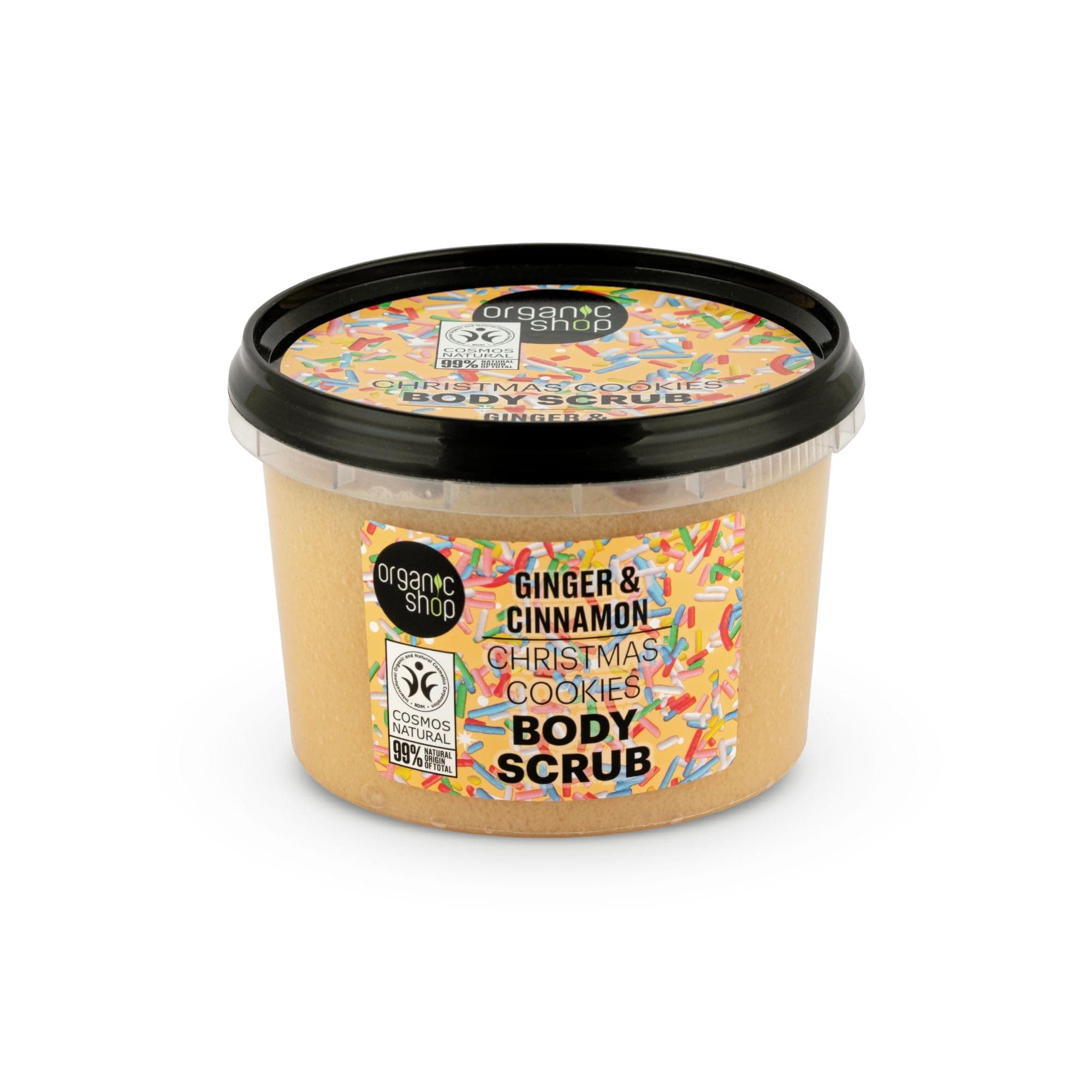 Organic Shop Christmas Cookies Body Scrub Ginger and Cinnamon (250ml)