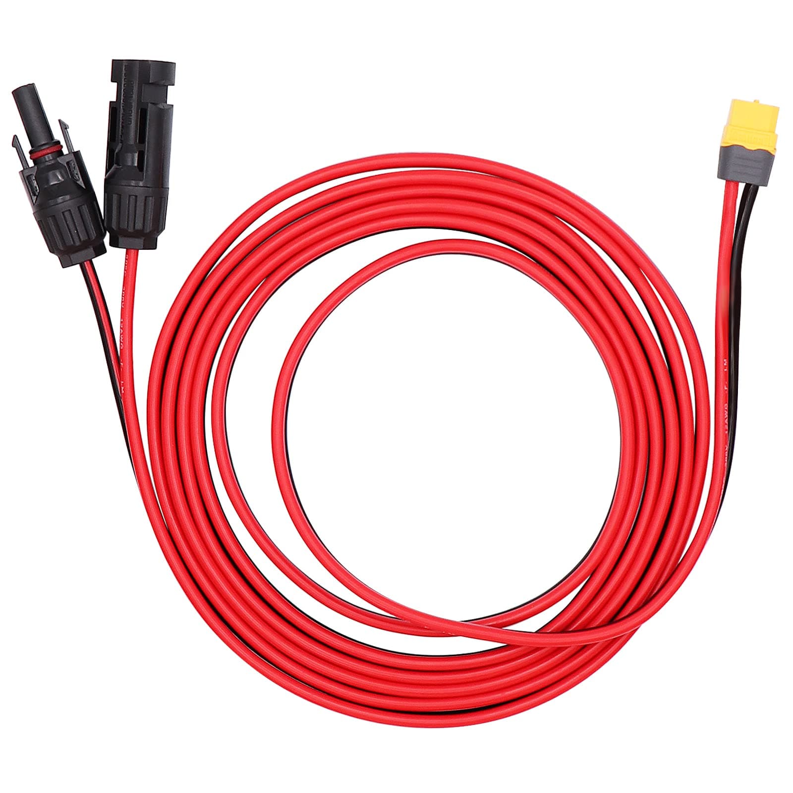 9Ft 12AWG Cable Solar Connector to XT60 Female Adapter Connector Connect Solar Panel for Solar Generator