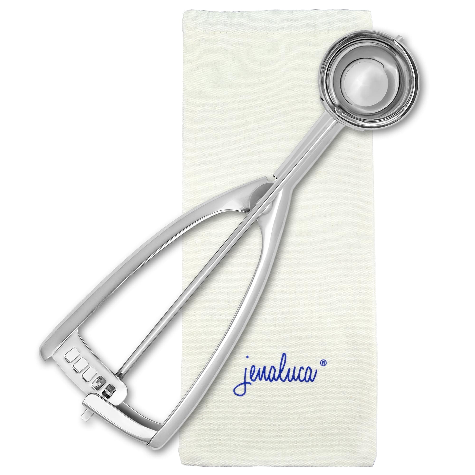 Jenaluca Cookie Scoop - Mini Cupcake Scoop - Stainless Steel (Gift Pack, Medium)