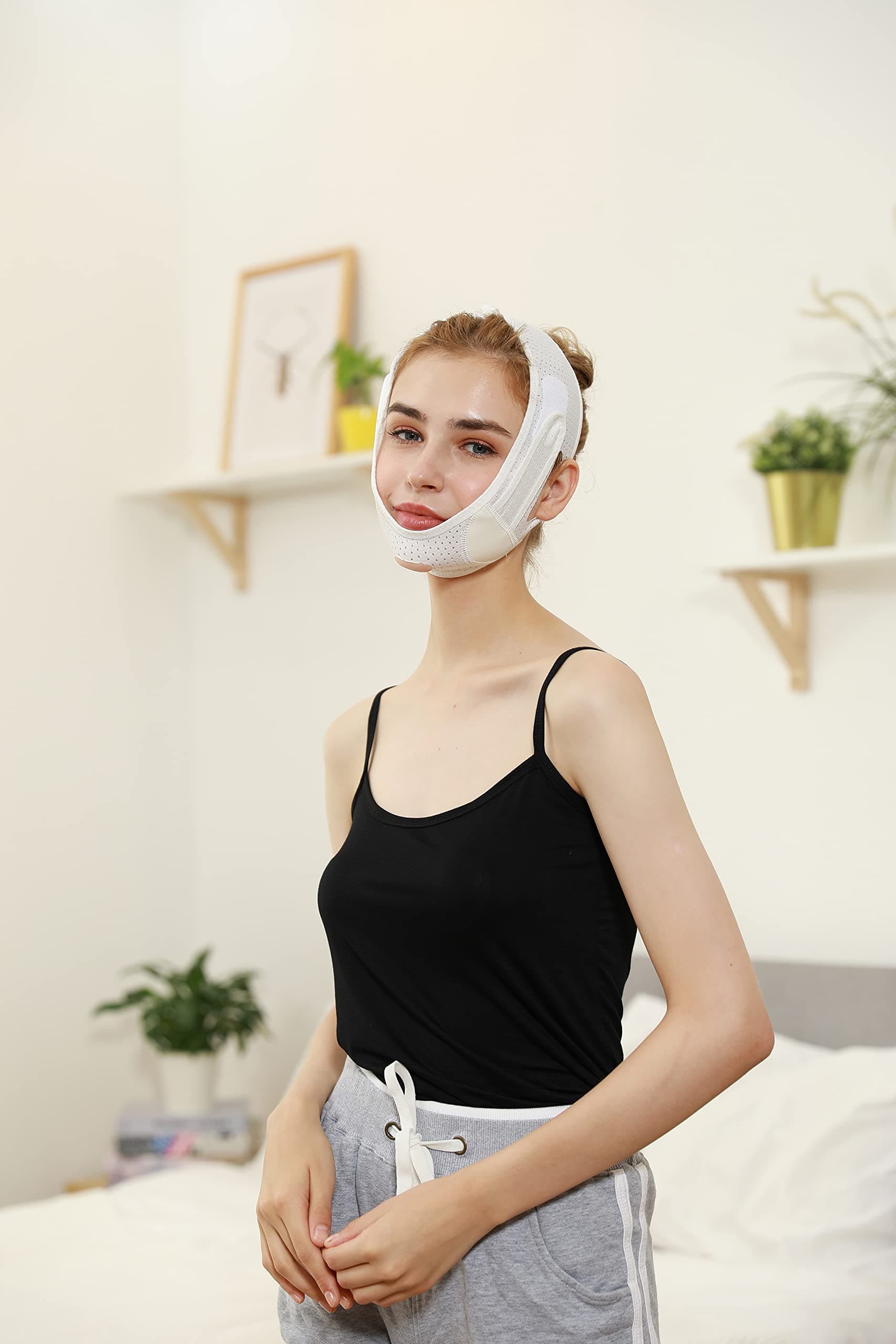 ELLA'S Double Chin Reducer, Face Slimming Strap V Line Lifting Face-belt. Chin Strap, Jaw line shaper For Men and Women