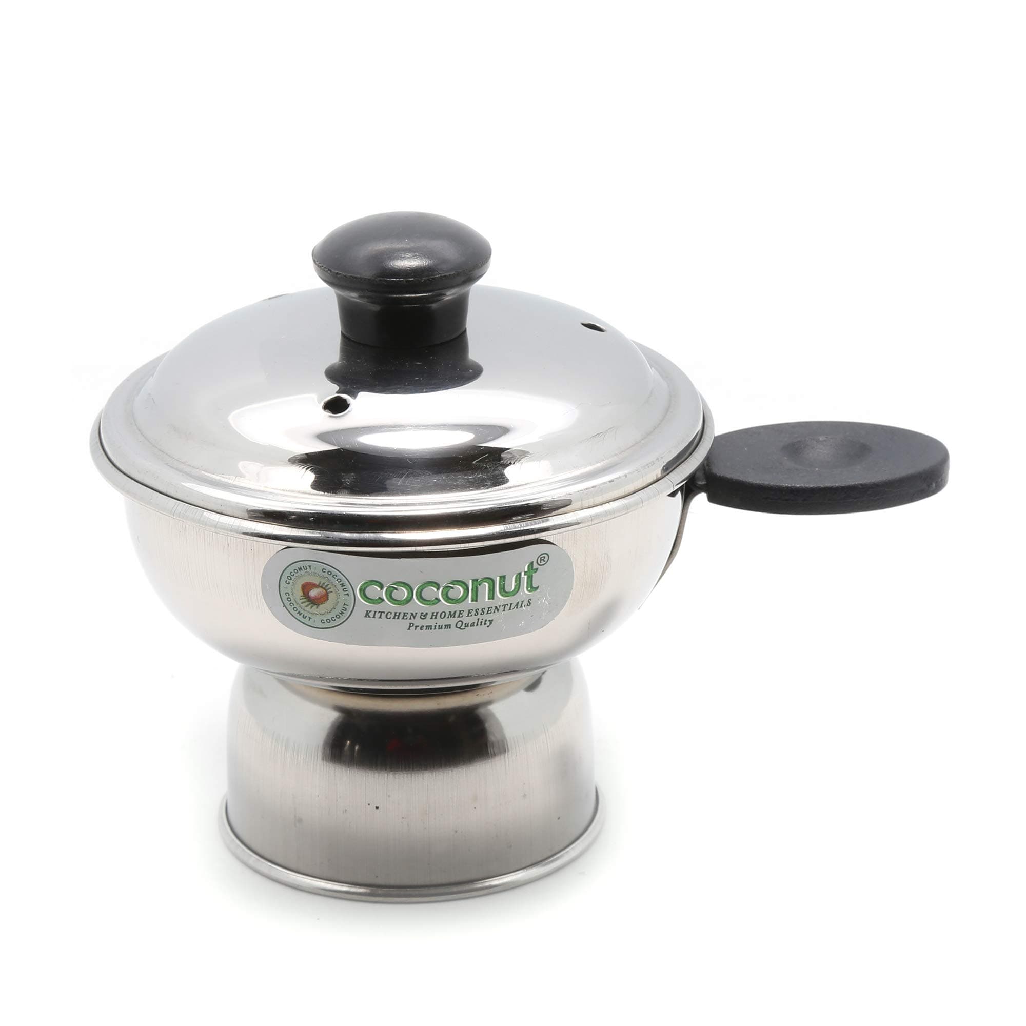 Coconut Stainless Steel Puttu Cup - Chirratu puttu maker - Pressure Cooker Attachment
