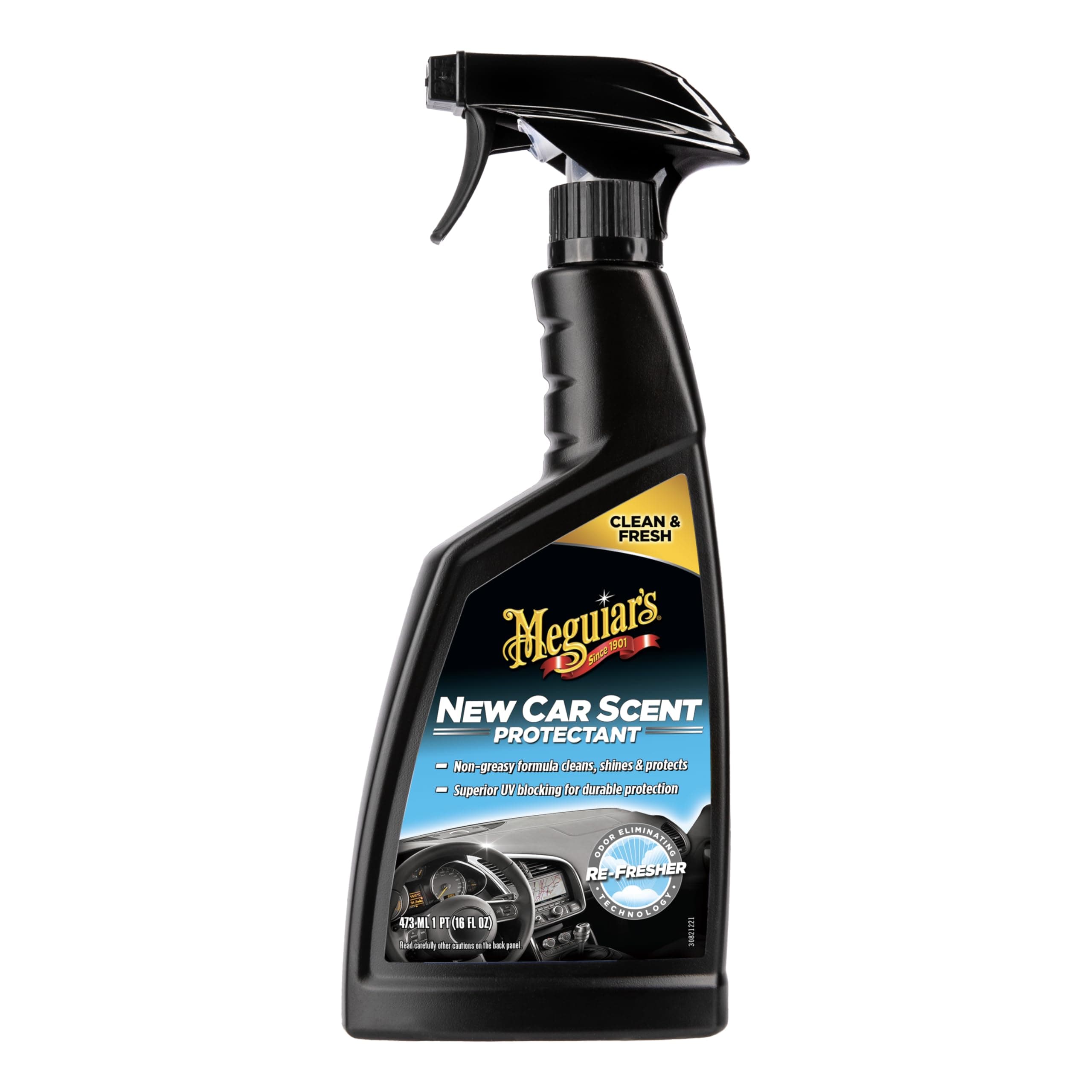 Meguiar's G4216EU New Car Scent Interior Dash & Trim Protectant 473ml. Cleans, shines & protects