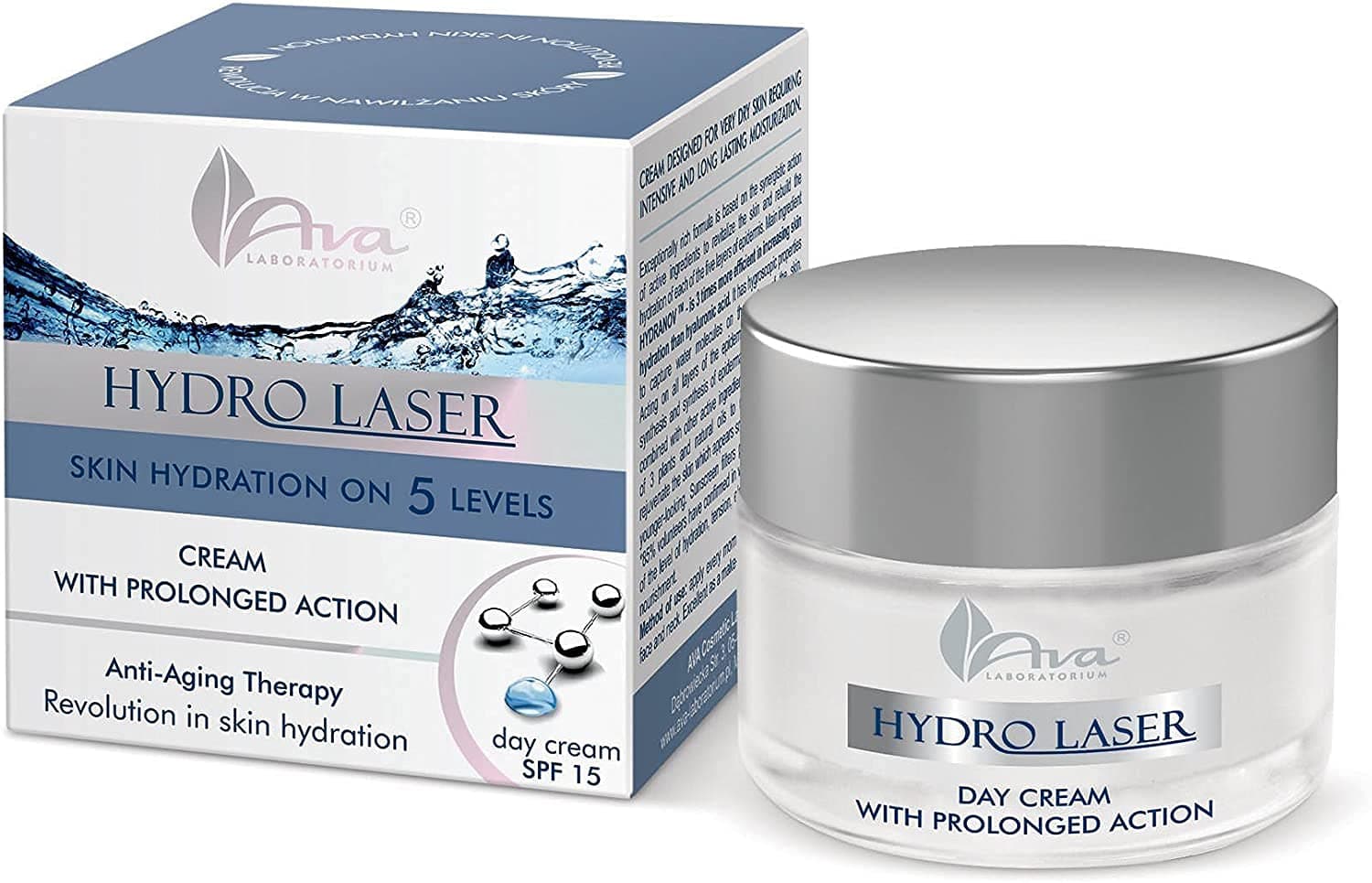 HYDRO LASER Anti Aging day Cream Revolution In Skin Hydration, Regenerate, Nourish and Rejuvenate the skin With SPF-15