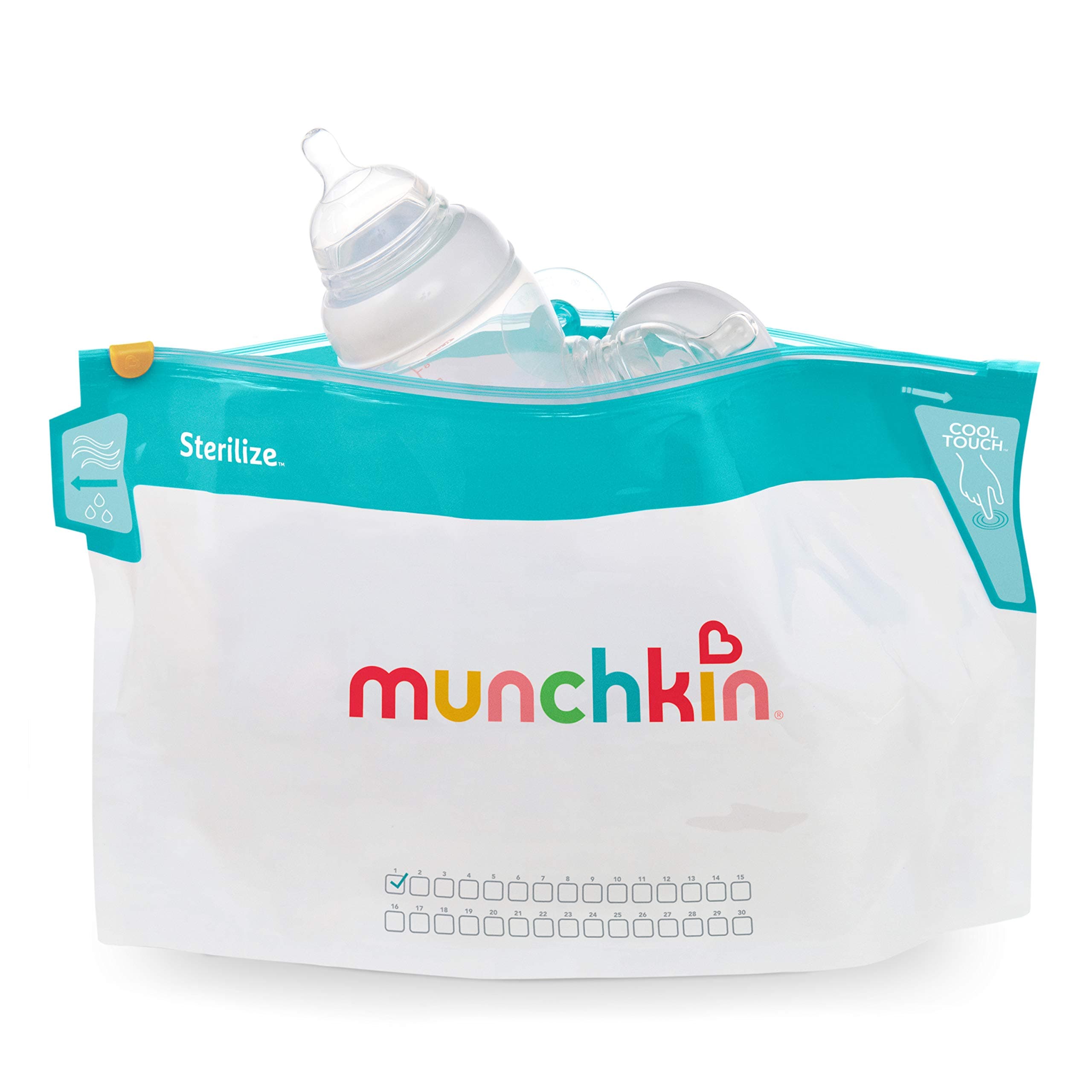 Munchkin Latch Sterilize Bags, Pack of 6, White