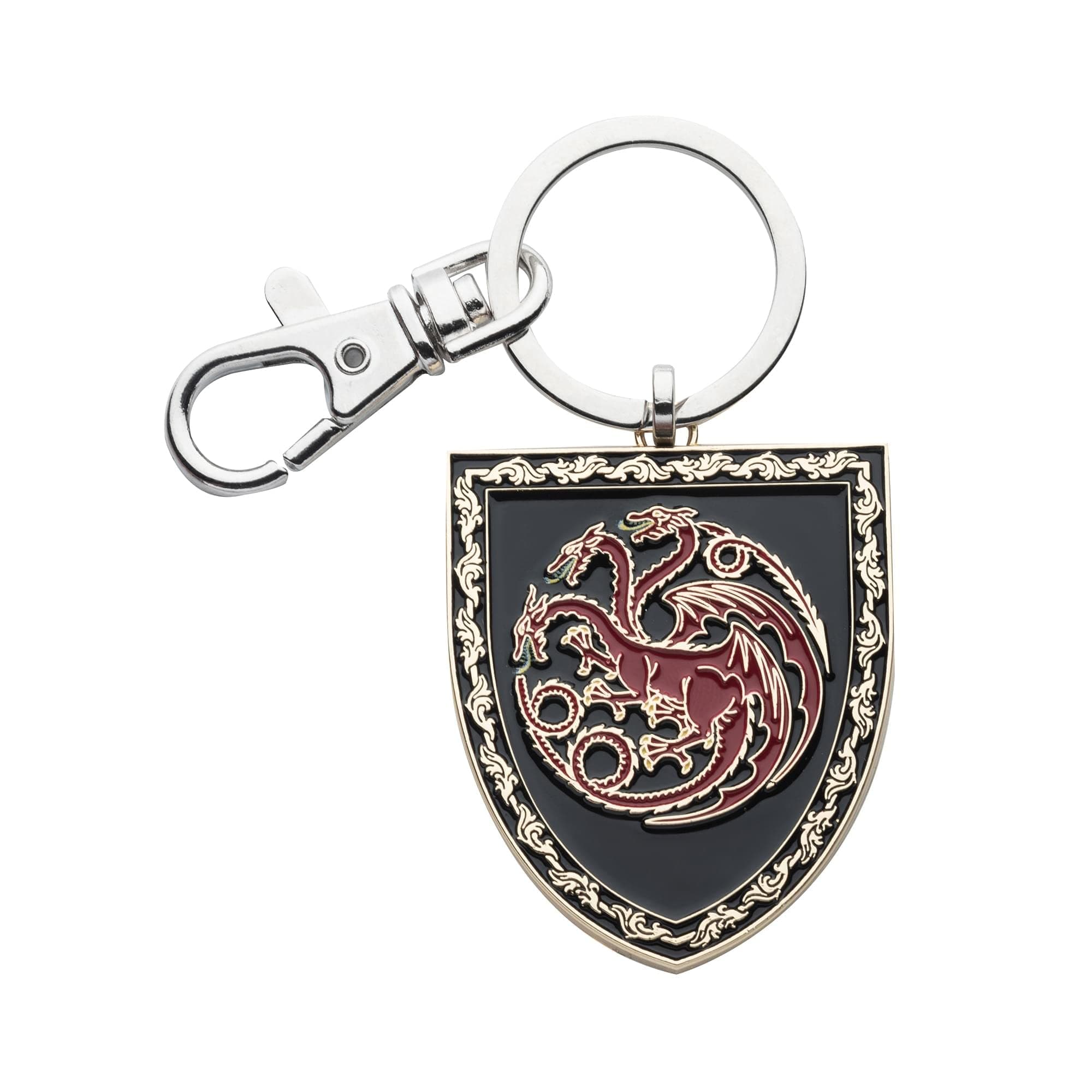 SalesOneGame of Thrones House of the Dragon Targaryen Shield Enamel Keychain