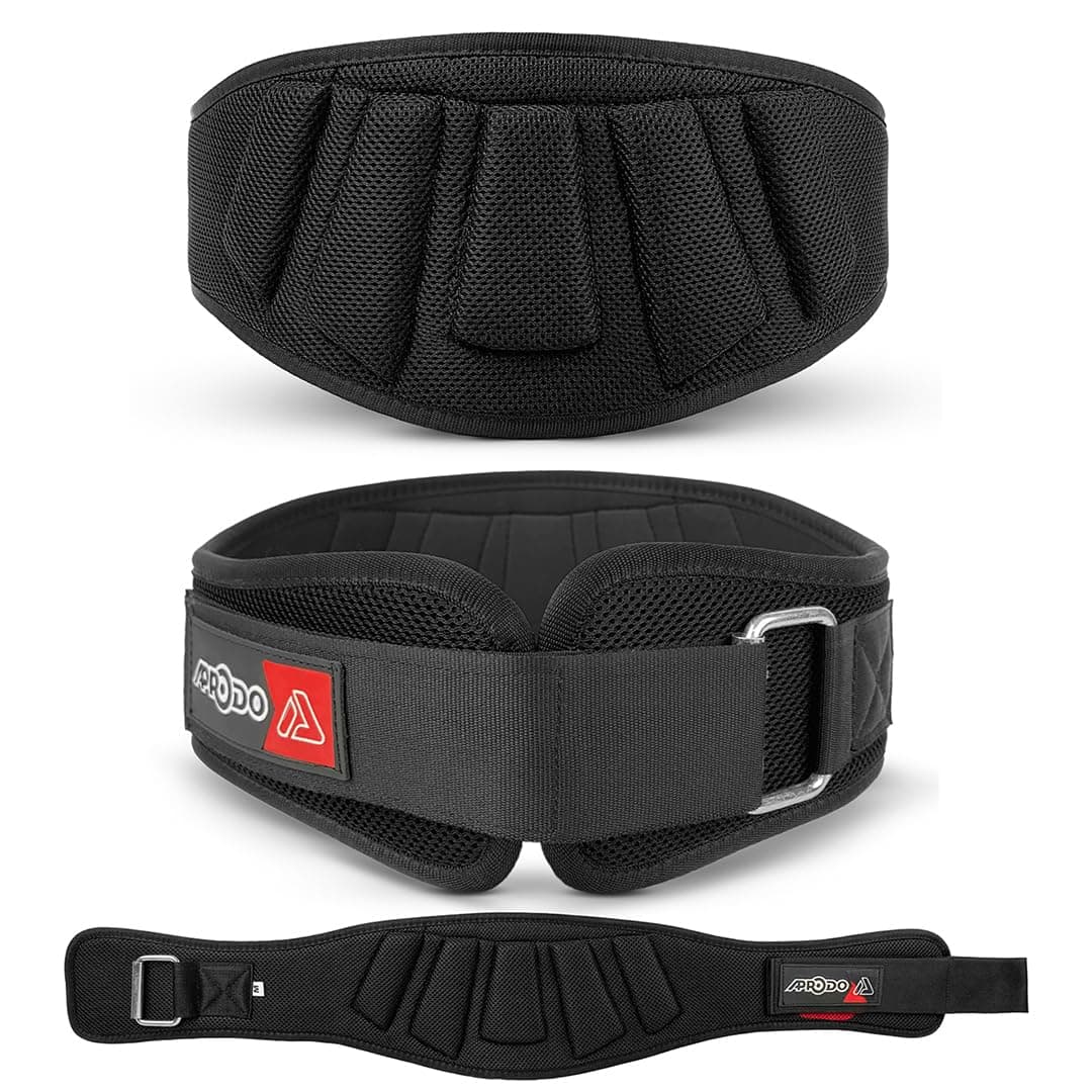 Power Guidance Nylon Weightlifting Belt Lumbar Waist Support Trainer Protector Belts for Weight Lifting Fitness Sport Gym for Men and Women