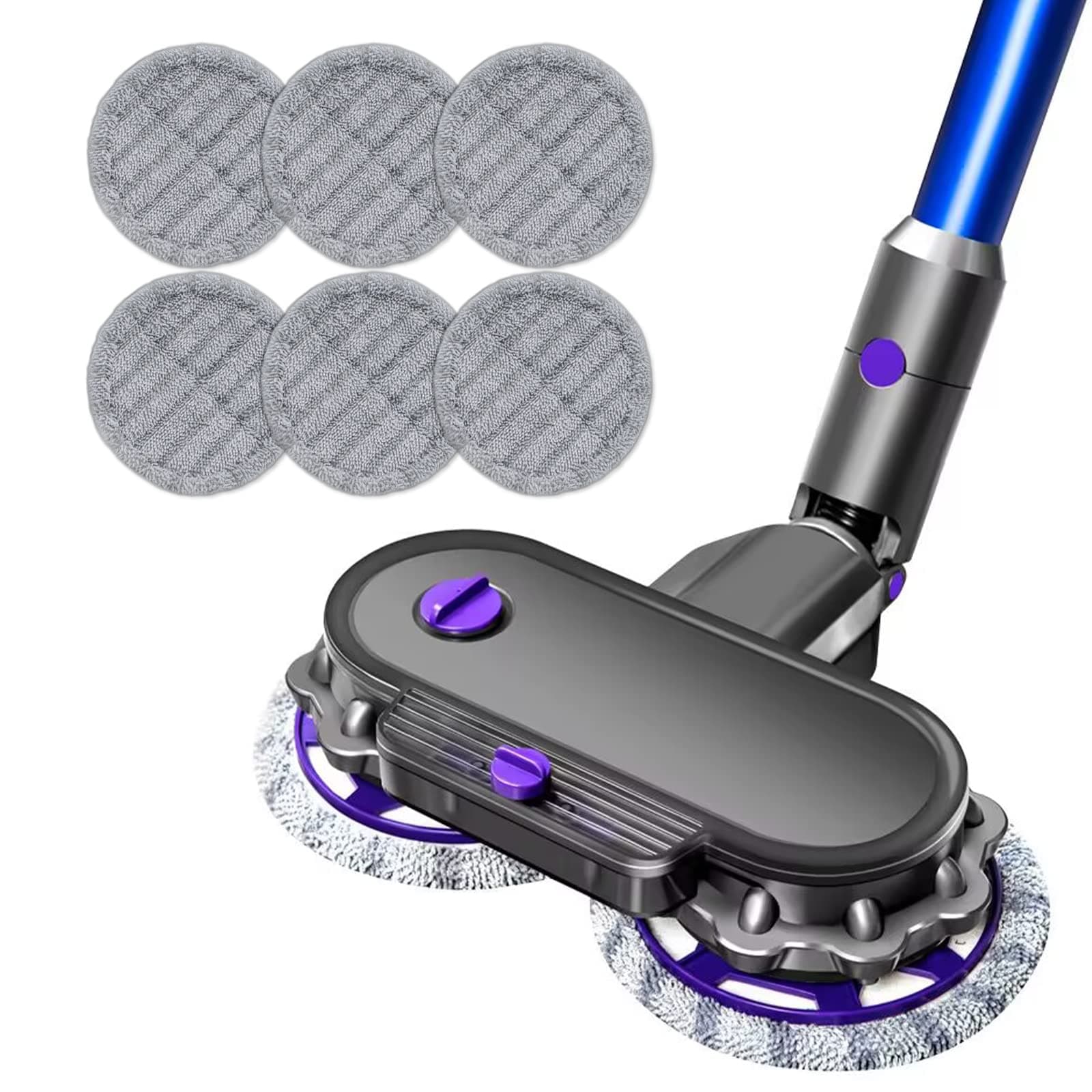 Garbage fighter Electric Cleaning Mop Head for Dyson V7 V8 V11 V10 Vacuum Cleaner Wet & Dry Mop Cleaning Head Combining Vacuuming and Mopping, Hardwood Floor Attachment with 150ml Removable Water Tank