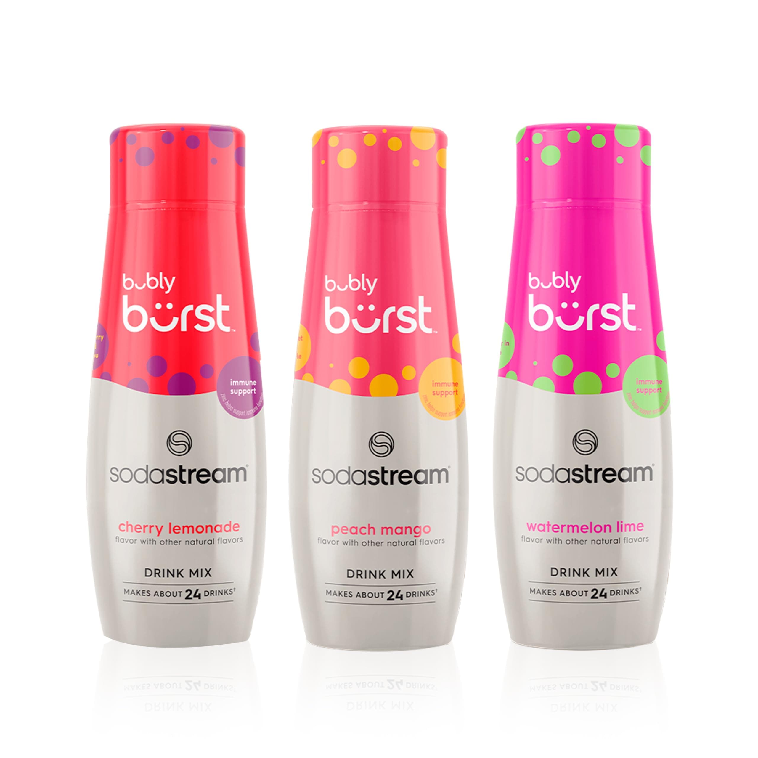 SodaStream Bubly Burst Variety Pack Drink Mix (440ml, Pack of 3)