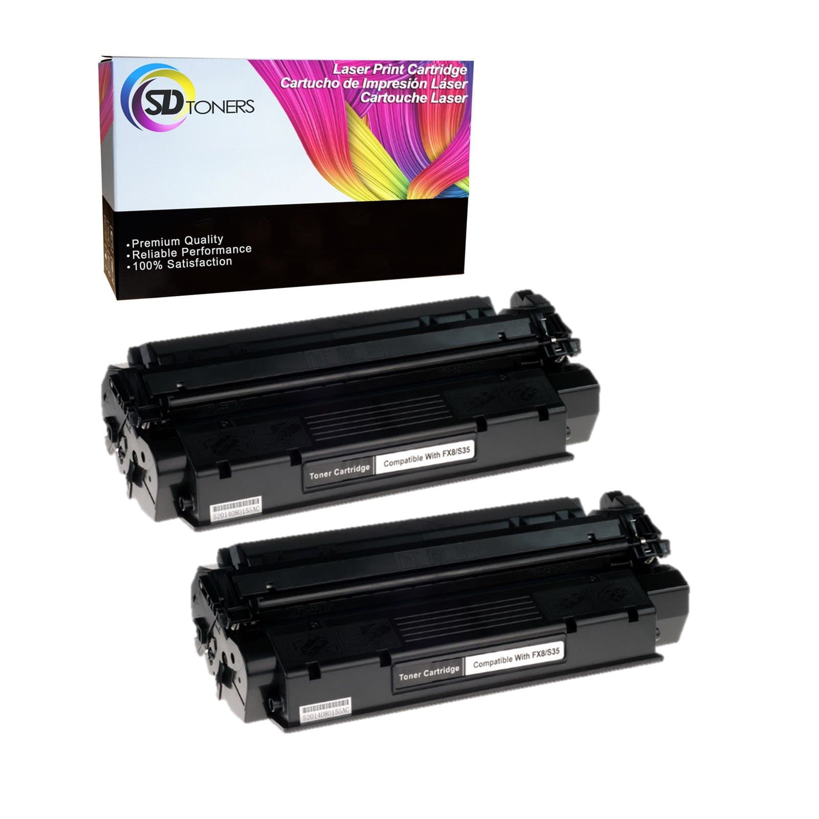 2PK Toner Cartridge Compatible with Canon FX8 8489A001AA for ImageClass D320, D380, D340, D383, PC D320, D340, FaxPhone L170, L400, ICD-340, L360, L380s, L400, L380, L390
