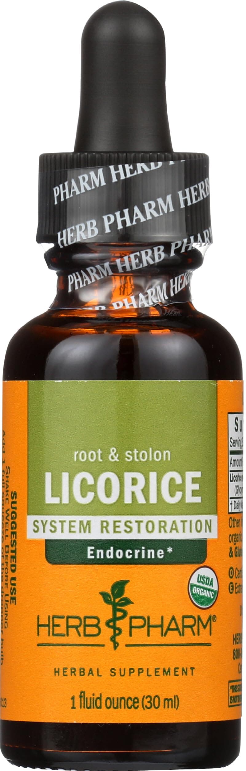 Certified Organic Licorice Liquid Extract for Endocrine System Support - 1 Ounce (DLIC01)