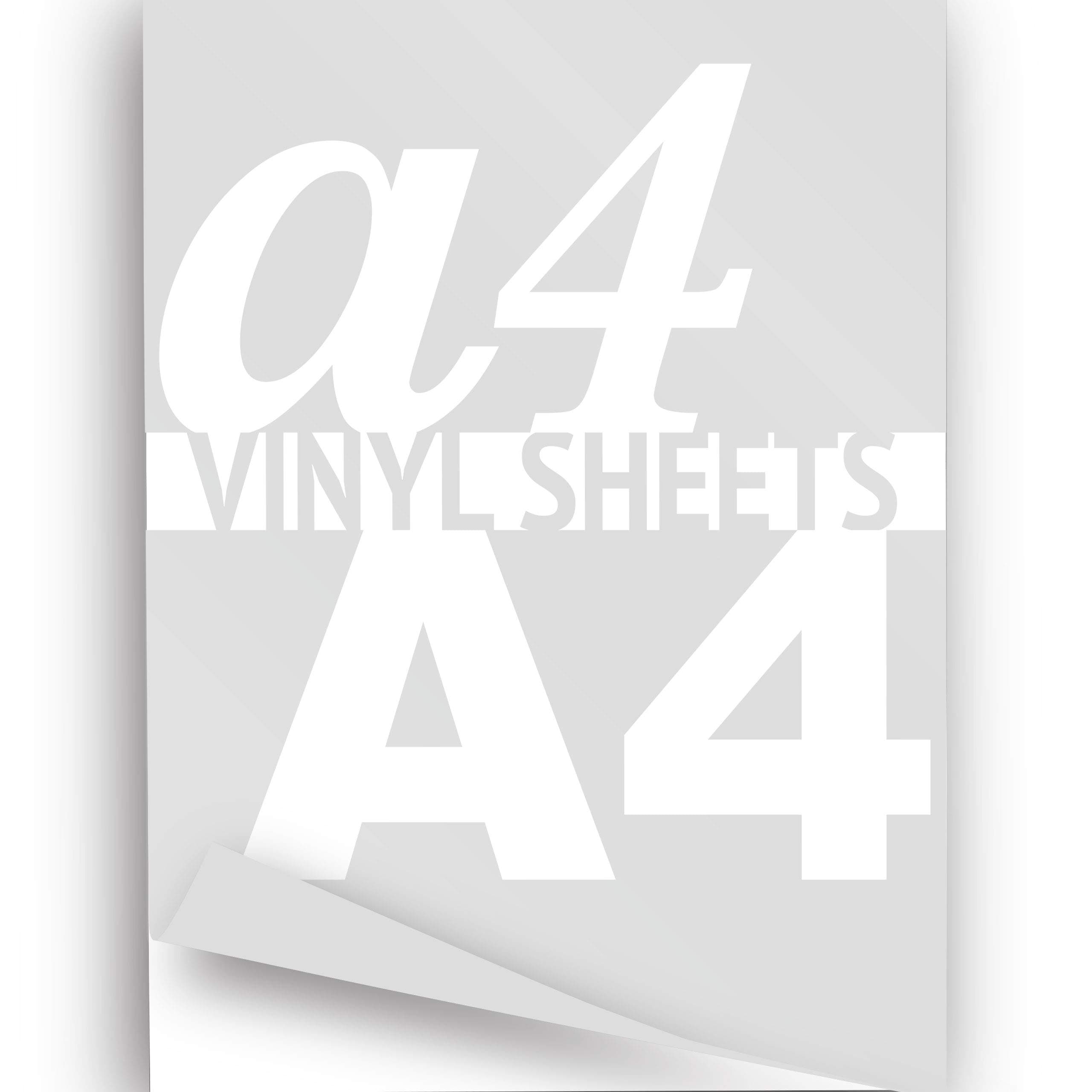 Printable Vinyl A4 Sheet Clear 297x210mm Gloss 1x Self-adhesive Sticker Paper by A4 Vinyl