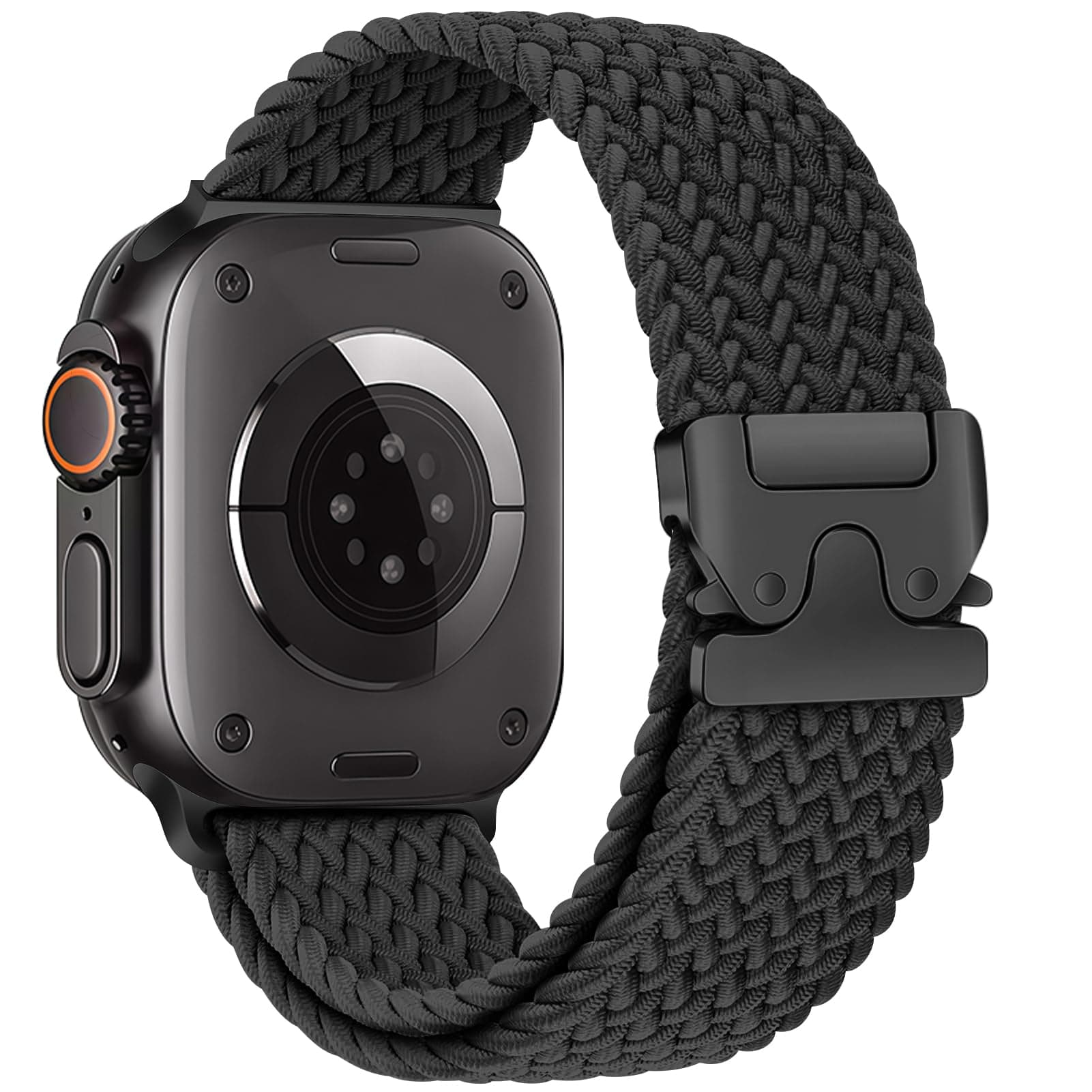 Braided Solo Loop for Apple Watch Ultra 3/2 Bands 49mm 46mm 45mm 44mm 42mm Men/Women,Parachute Buckle Stretchy Elastic Nylon Sport Strap Wristband for iWatch Bands Series 11 10 9 8 7 6 5 4 3 SE3/2