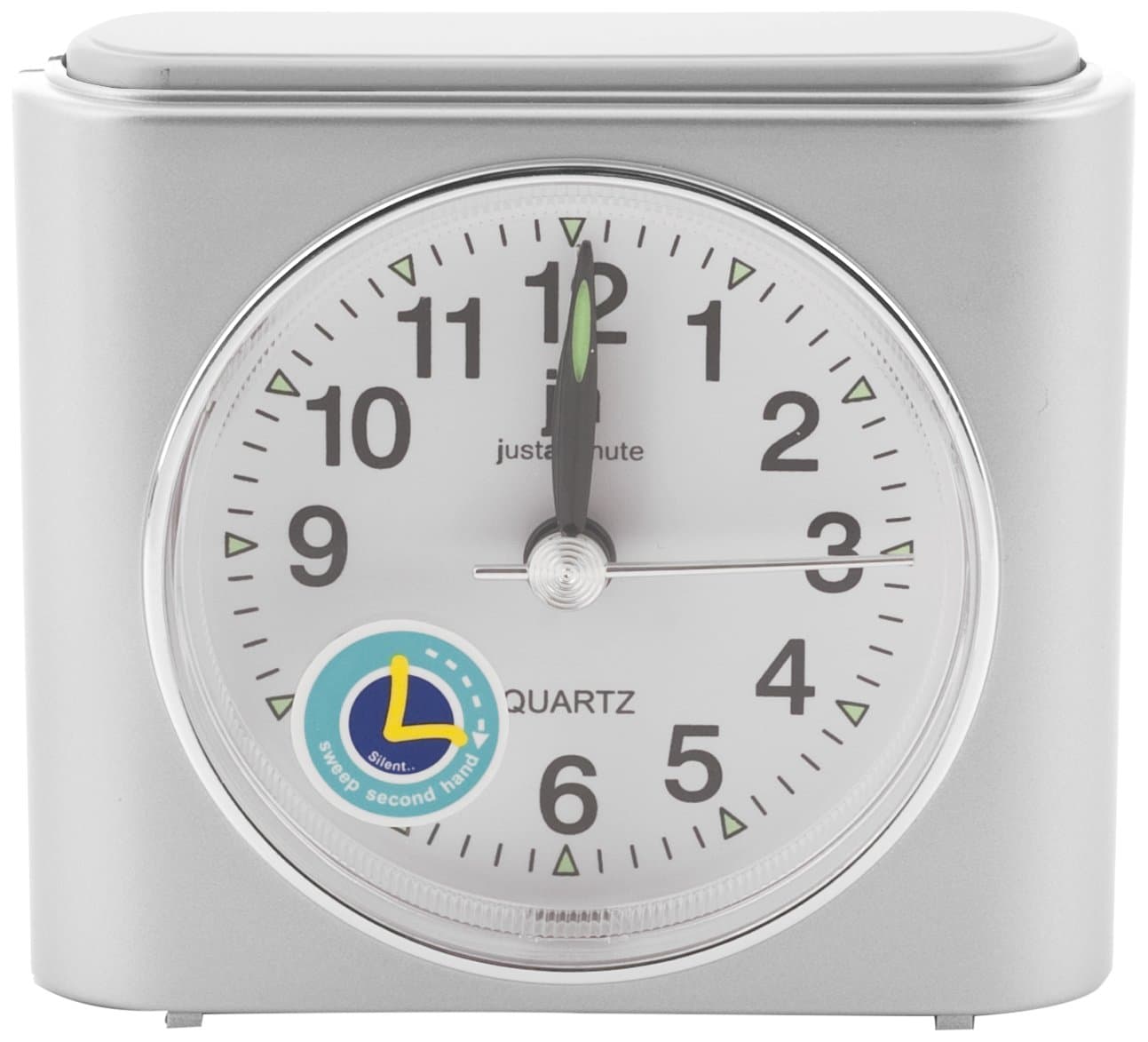 Lowell Quartz Squared Alarm Clock, Plastic, Assorted colours