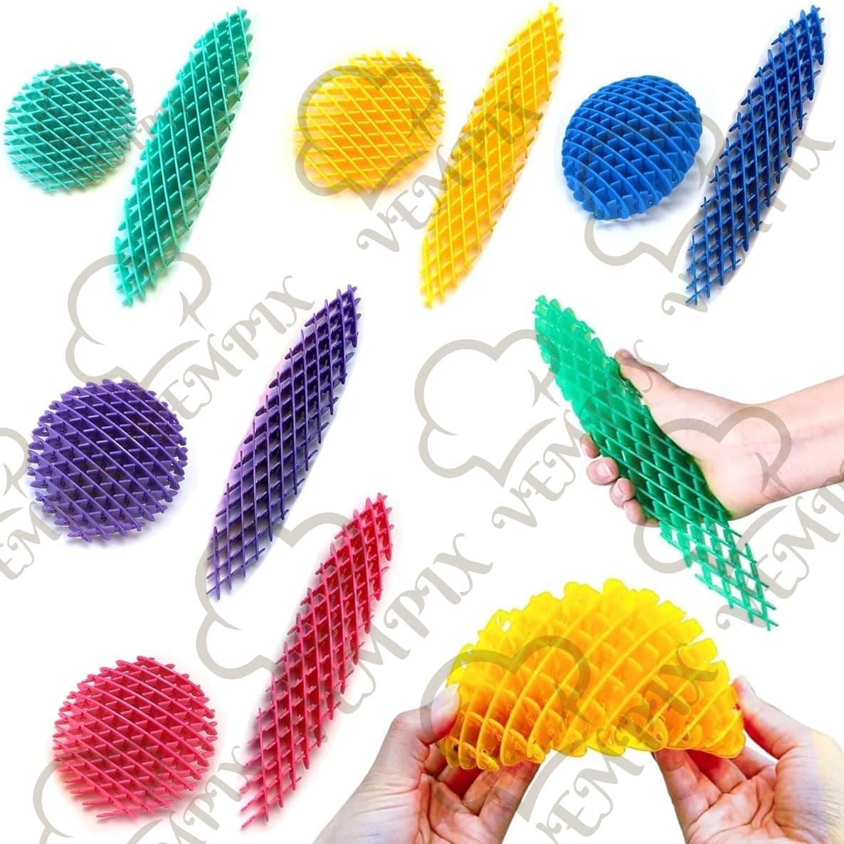 YRTOYS Fidget Worm Toy, Worm Fidget Toy, Resistance Fidget Toys Adults Stress Anxiety Relief Toys, Cute Worm Shaped Ornament Weird Sensory Toy Portable for Adults Children (Fidget Worm Toy-2)