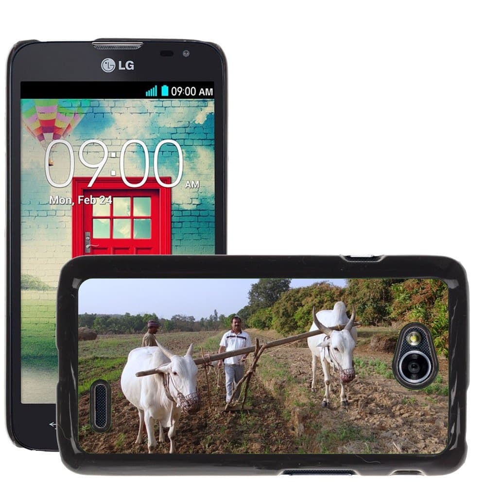 Super Stellar Slim PC Hard Case Cover Skin Armor Shell Protection // M00126092 Ox-Plough Tiller Ox Plough Farmer // LG Optimus L70 MS323